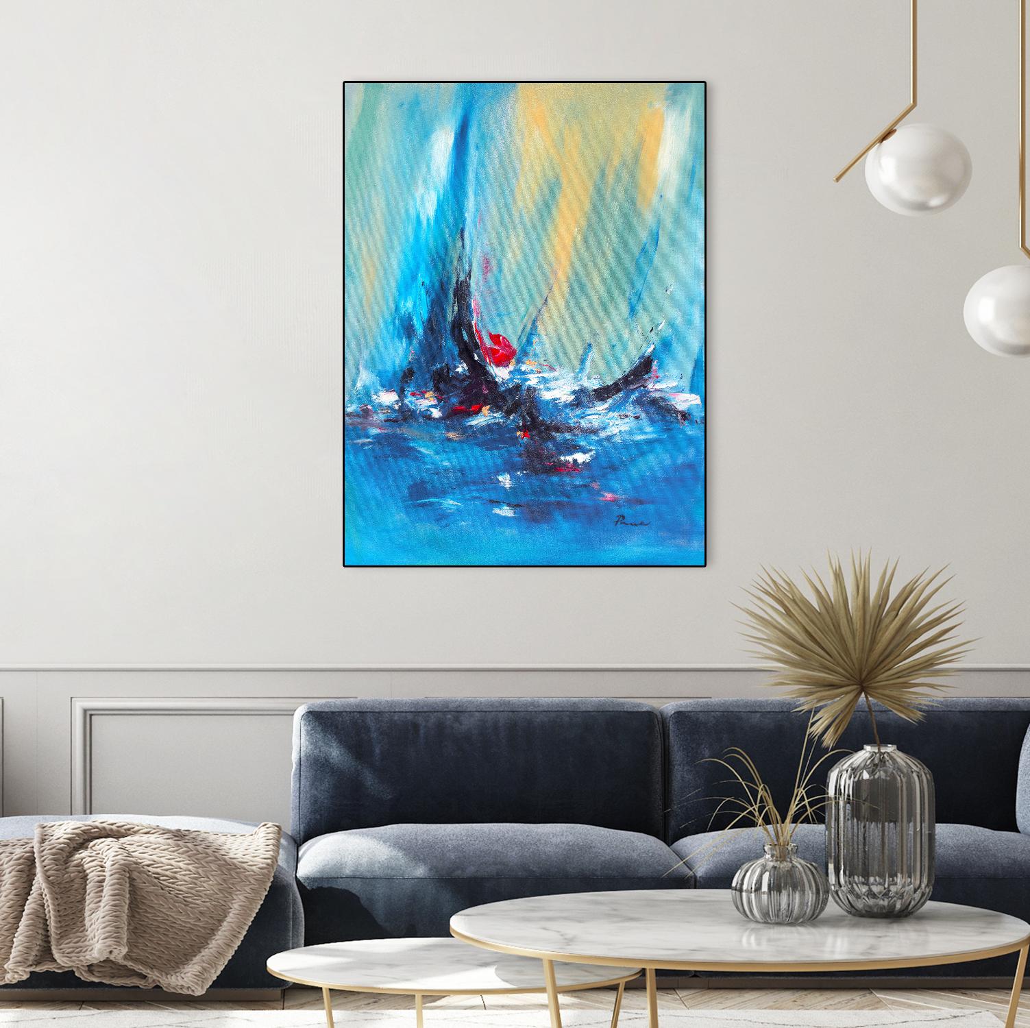 Aurora by Sarah Parsons on GIANT ART - multicolor abstracts; contemporary