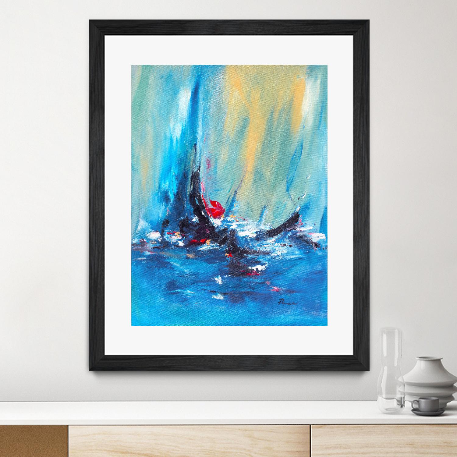 Aurora by Sarah Parsons on GIANT ART - multicolor abstracts; contemporary