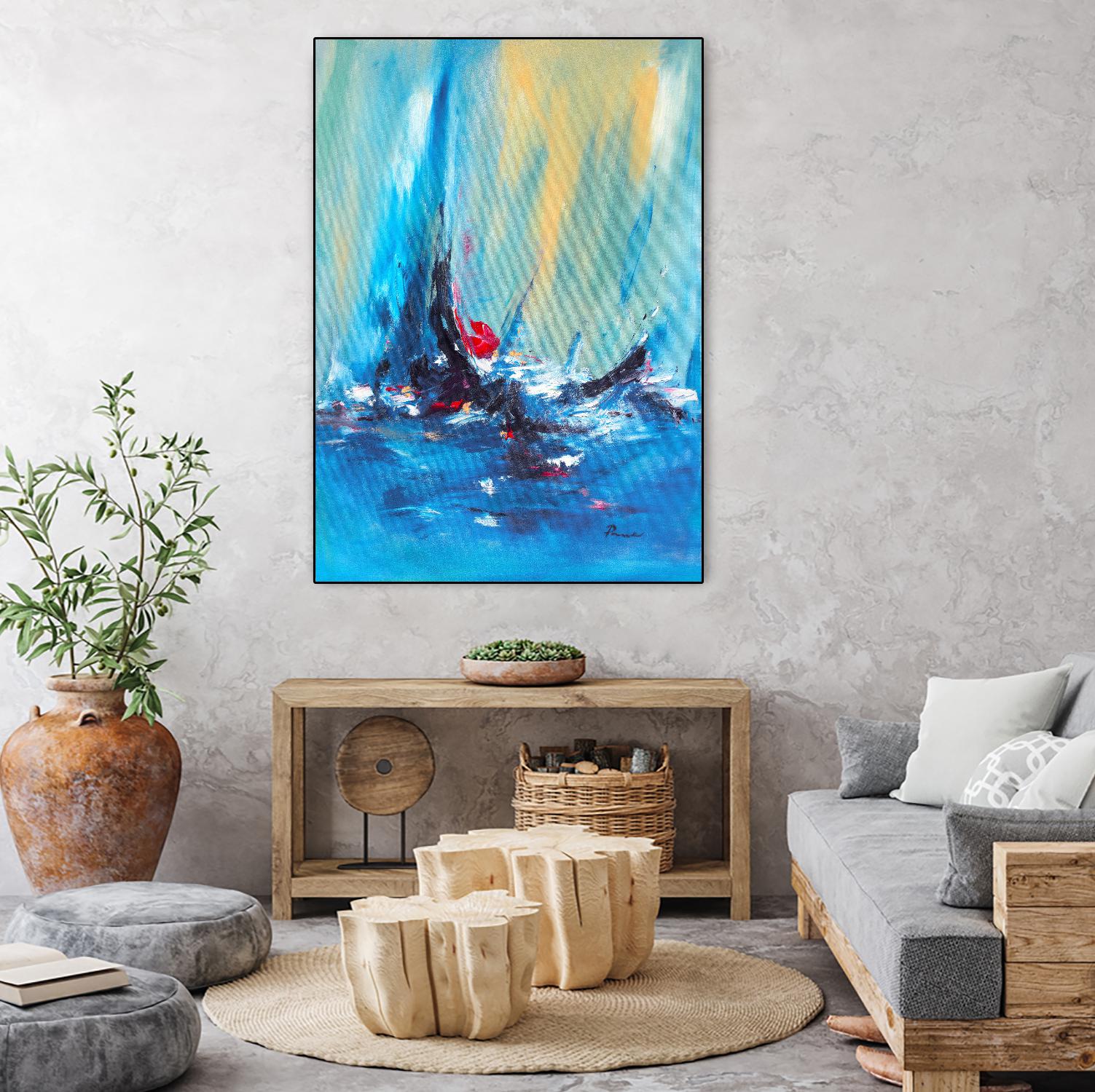 Aurora by Sarah Parsons on GIANT ART - multicolor abstracts; contemporary