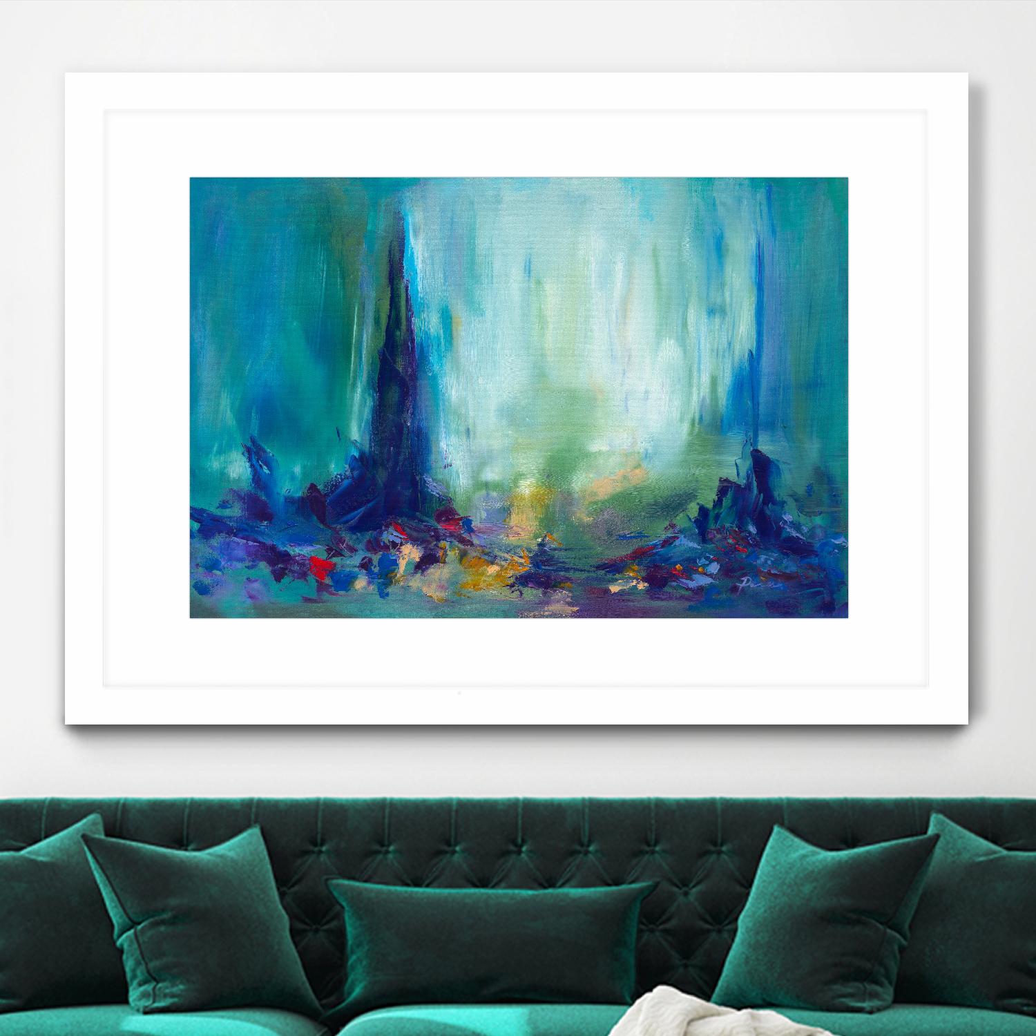 Here and There by Sarah Parsons on GIANT ART - multicolor abstracts; contemporary