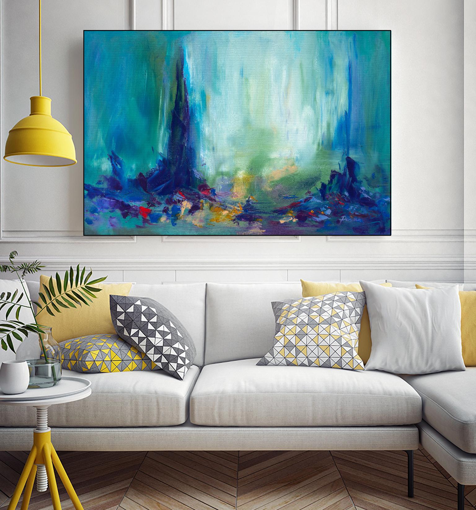 Here and There by Sarah Parsons on GIANT ART - multicolor abstracts; contemporary