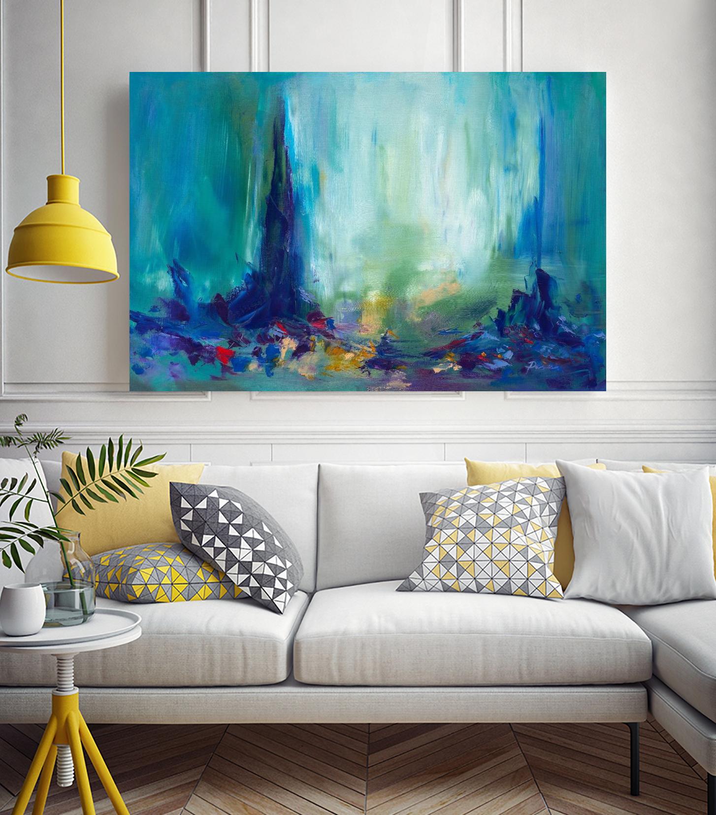 Here and There by Sarah Parsons on GIANT ART - multicolor abstracts; contemporary