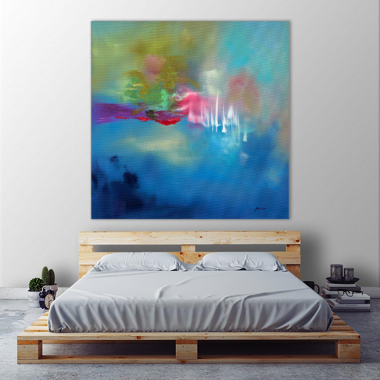 Water Garden by Sarah Parsons on GIANT ART - multicolor abstracts; contemporary