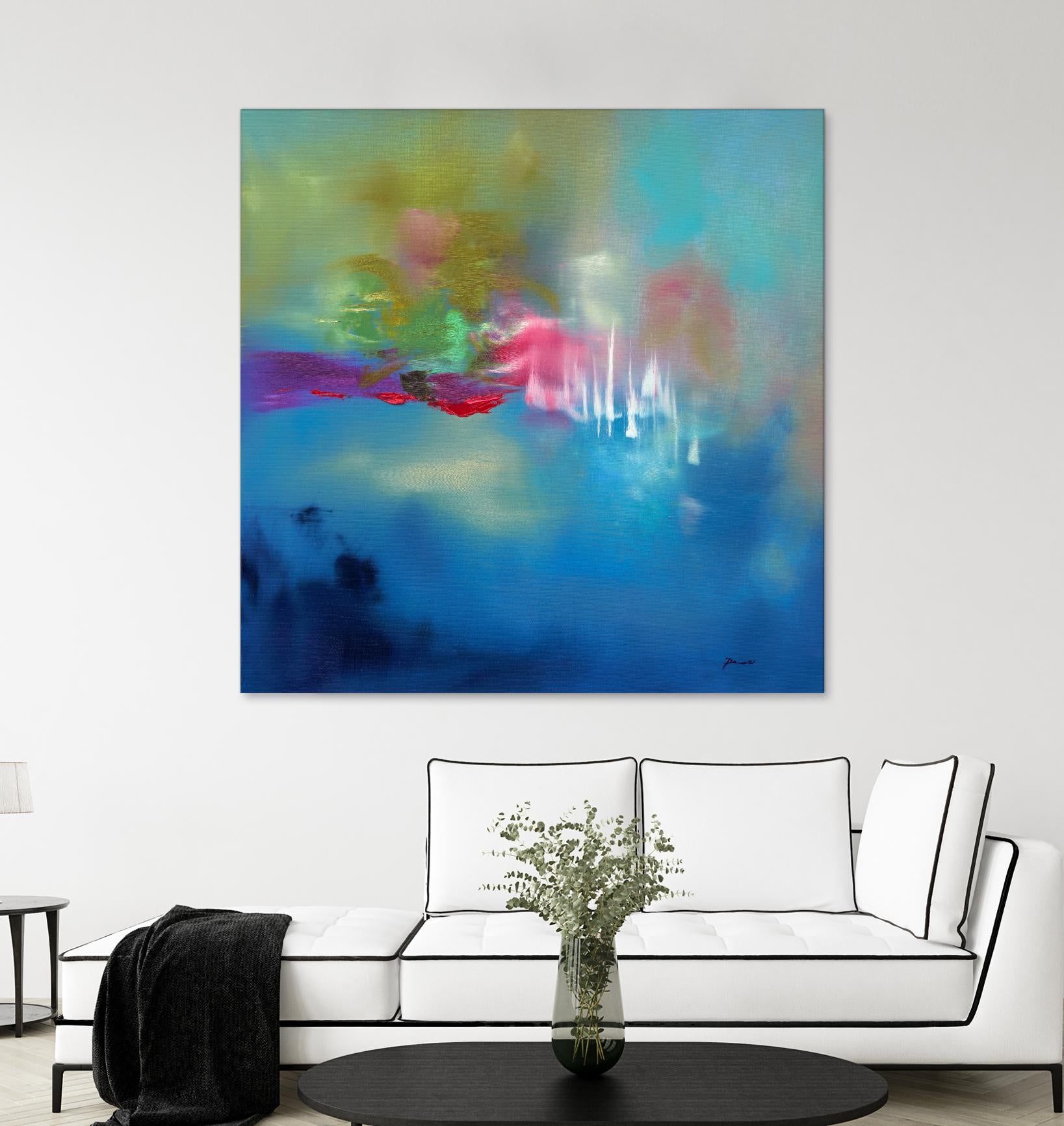 Water Garden by Sarah Parsons on GIANT ART - multicolor abstracts; contemporary