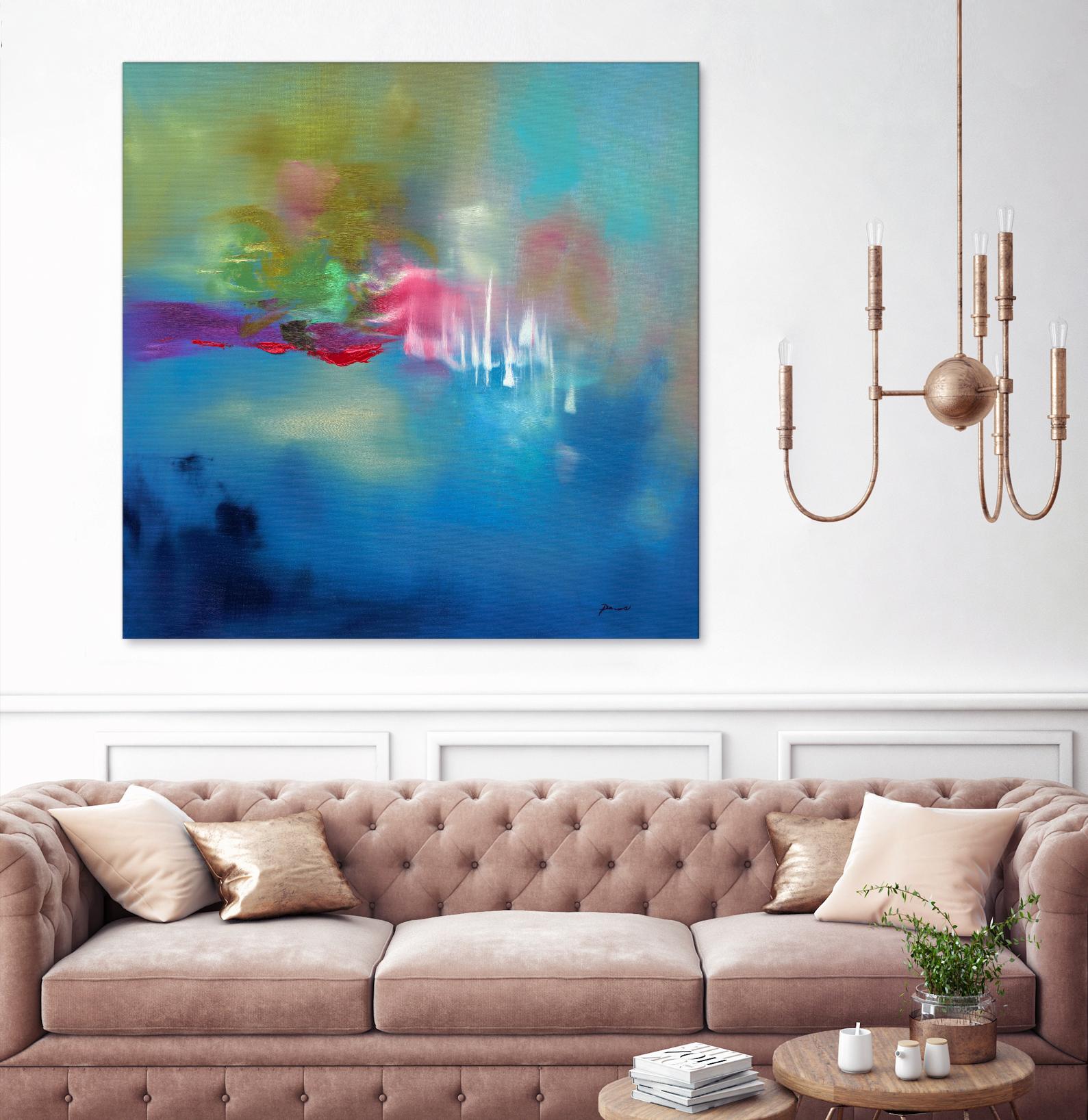 Water Garden by Sarah Parsons on GIANT ART - multicolor abstracts; contemporary