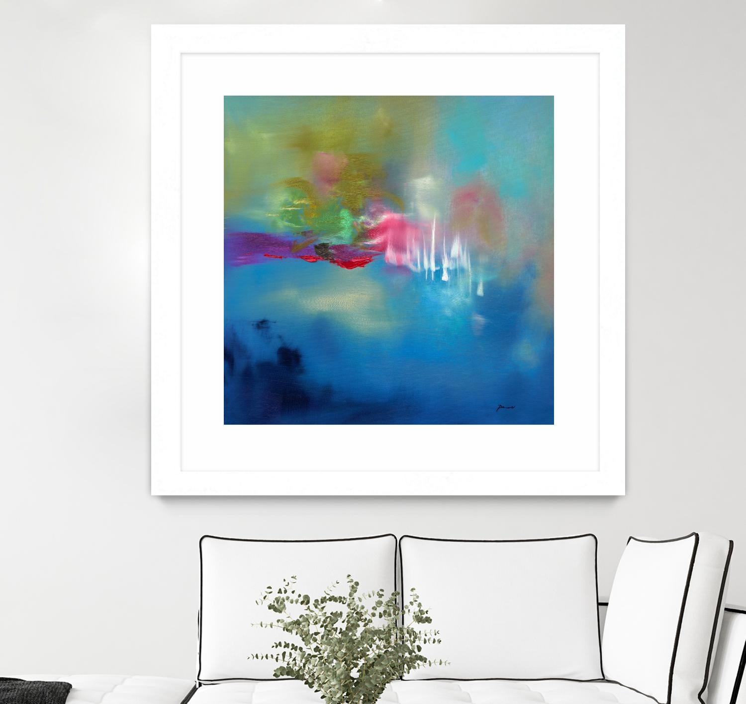 Water Garden by Sarah Parsons on GIANT ART - multicolor abstracts; contemporary