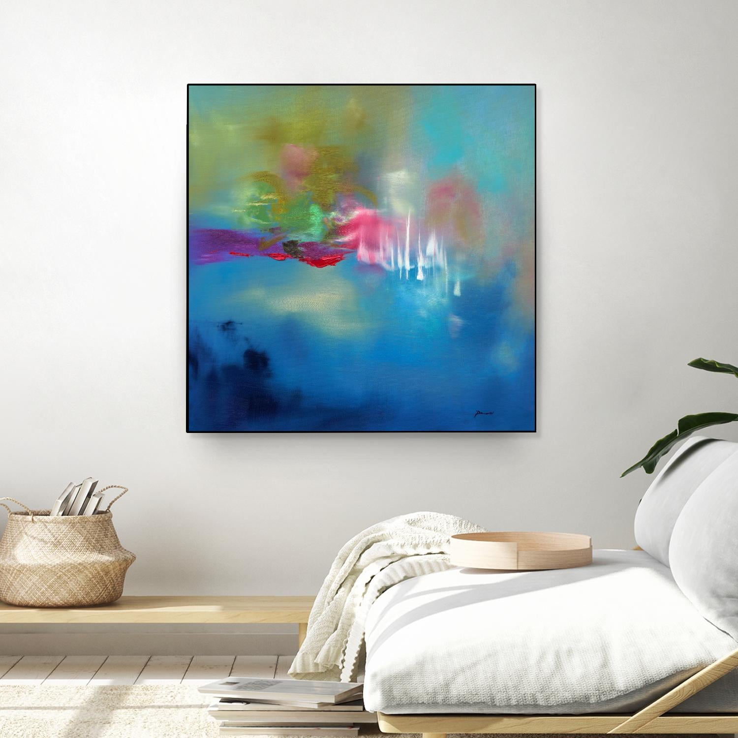 Water Garden by Sarah Parsons on GIANT ART - multicolor abstracts; contemporary