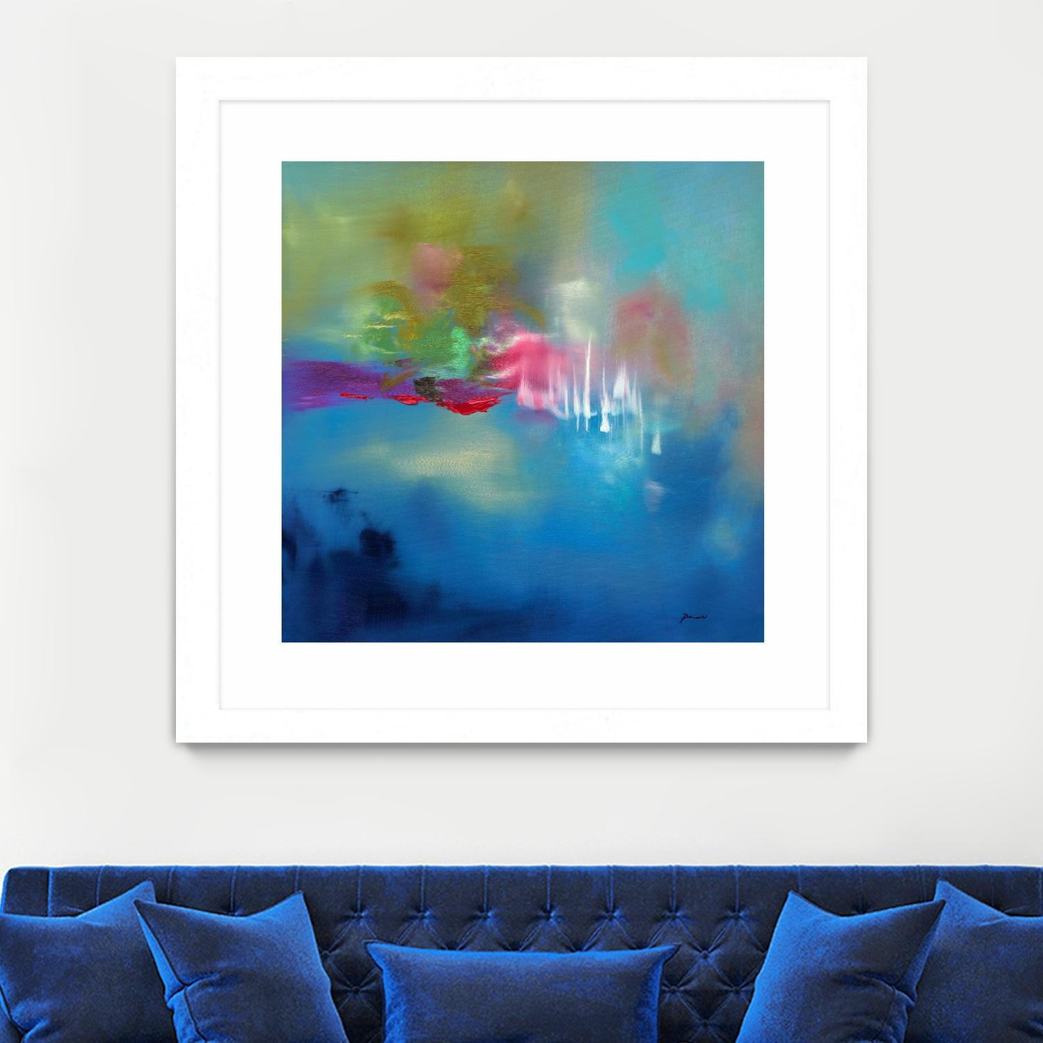 Water Garden by Sarah Parsons on GIANT ART - multicolor abstracts; contemporary