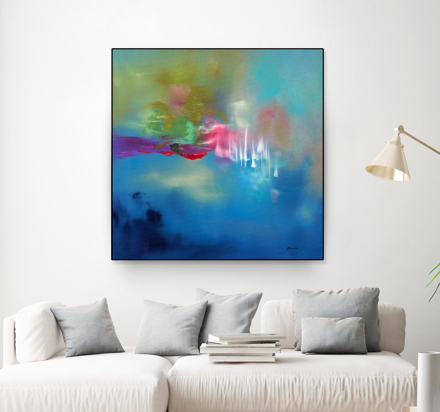 Water Garden by Sarah Parsons on GIANT ART - multicolor abstracts; contemporary