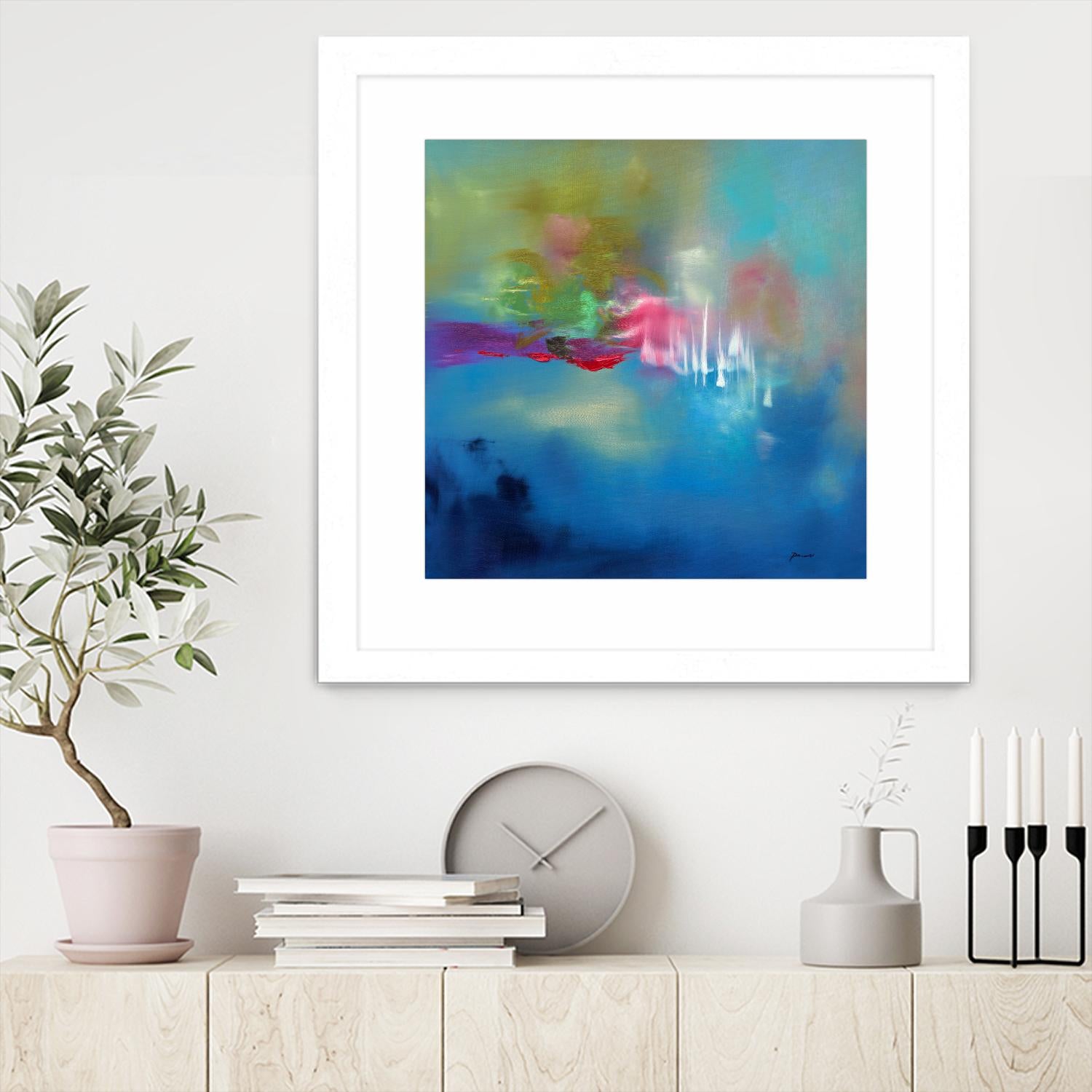 Water Garden by Sarah Parsons on GIANT ART - multicolor abstracts; contemporary