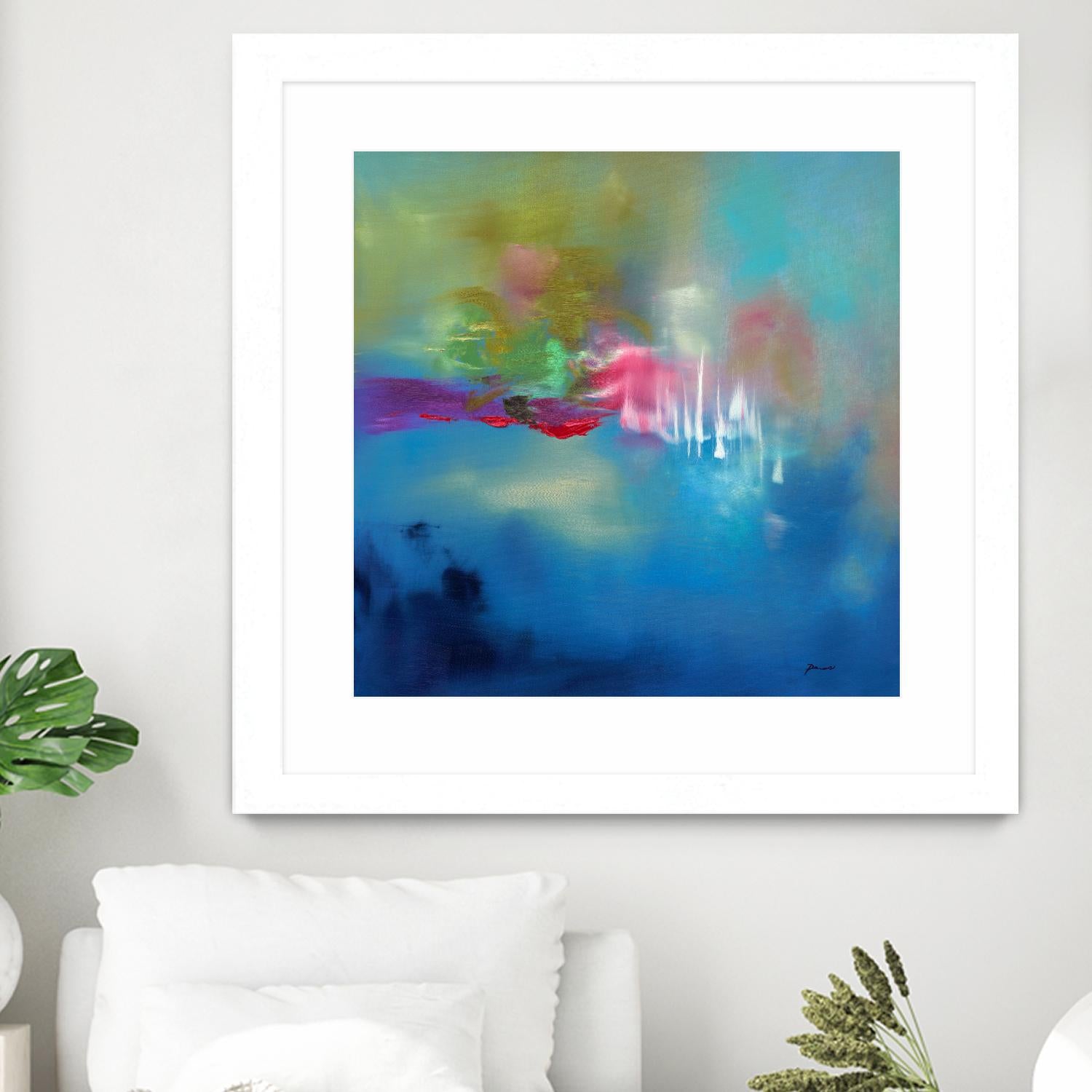 Water Garden by Sarah Parsons on GIANT ART - multicolor abstracts; contemporary