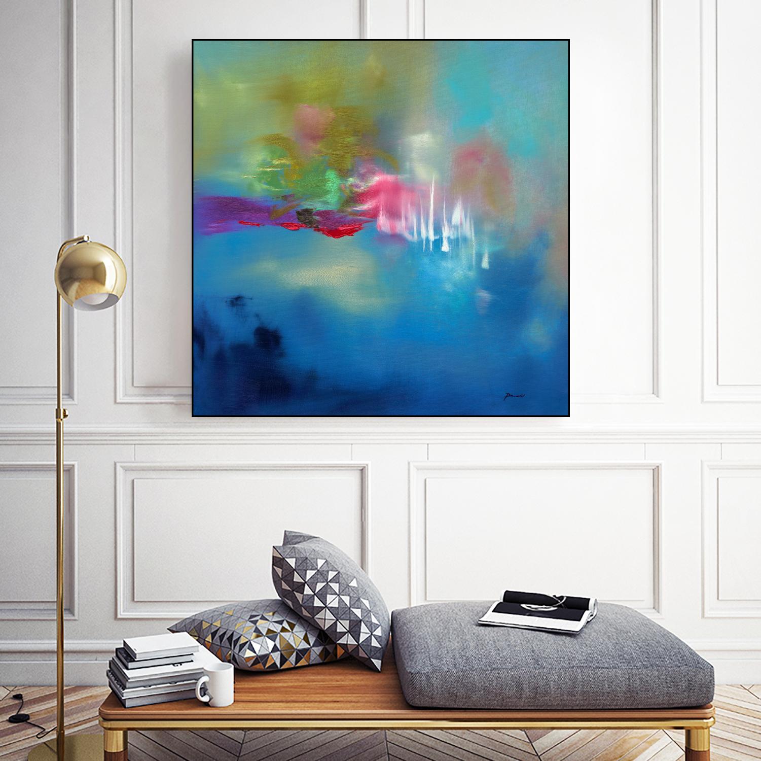 Water Garden by Sarah Parsons on GIANT ART - multicolor abstracts; contemporary