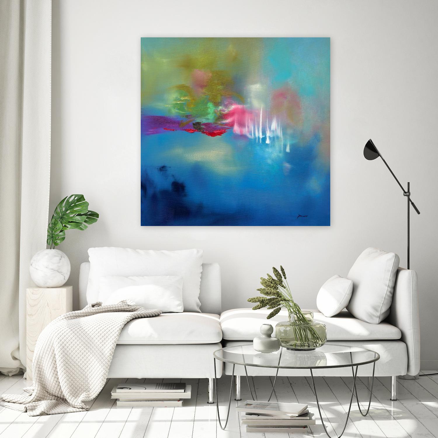 Water Garden by Sarah Parsons on GIANT ART - multicolor abstracts; contemporary