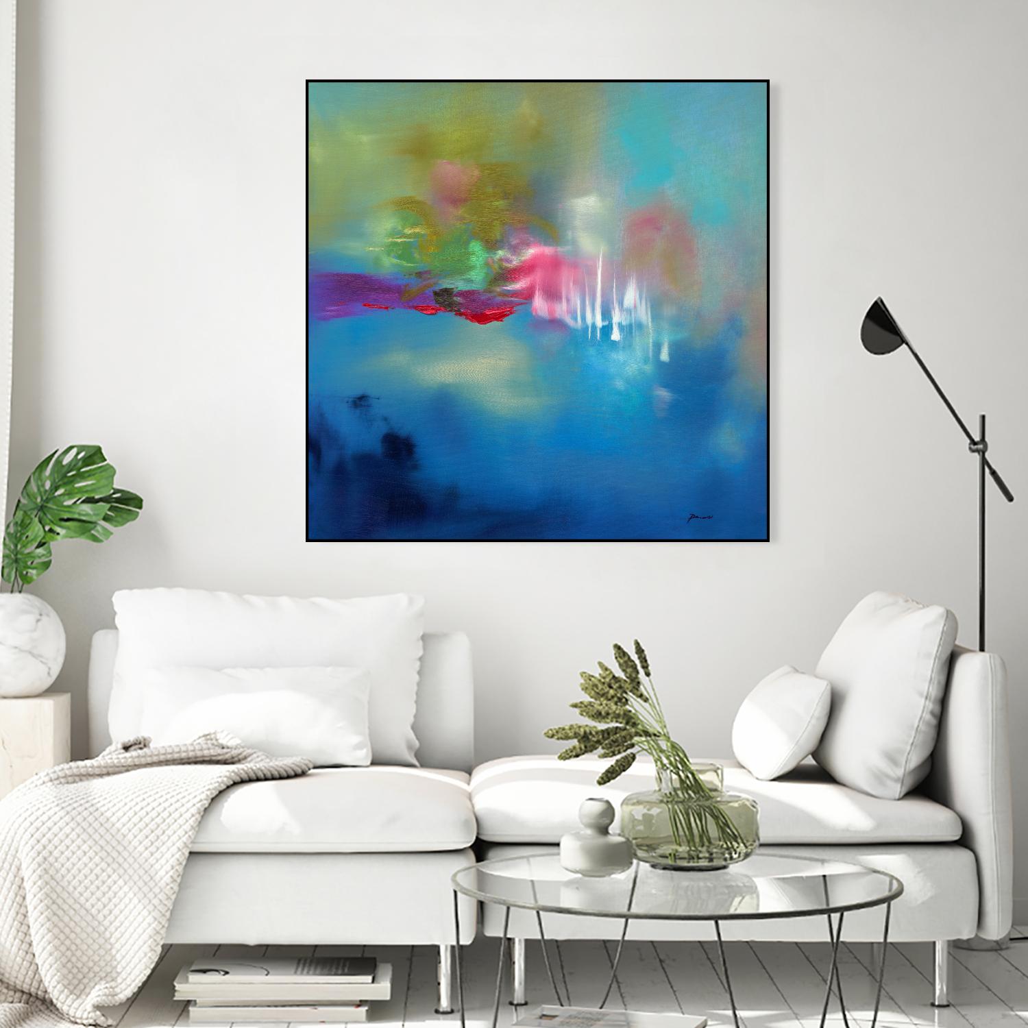 Water Garden by Sarah Parsons on GIANT ART - multicolor abstracts; contemporary