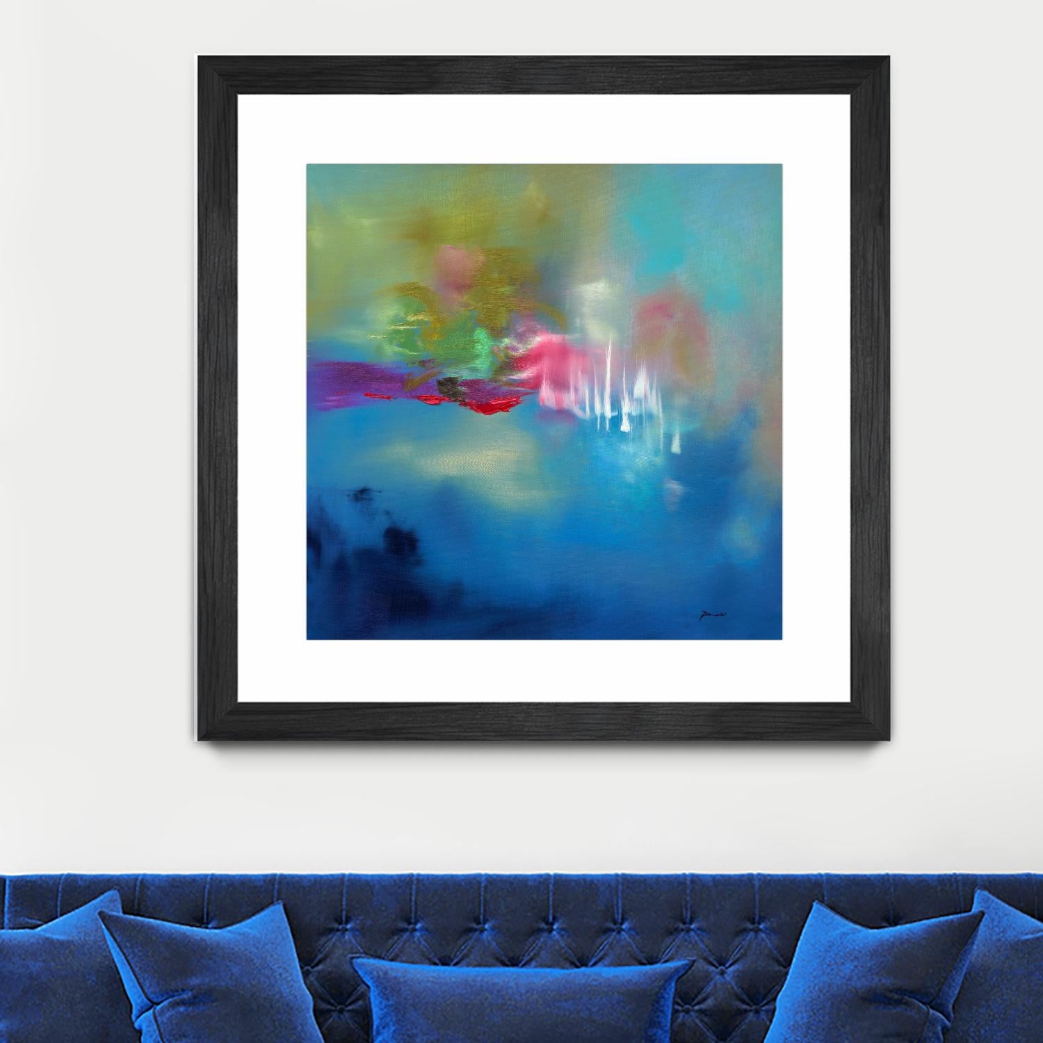 Water Garden by Sarah Parsons on GIANT ART - multicolor abstracts; contemporary