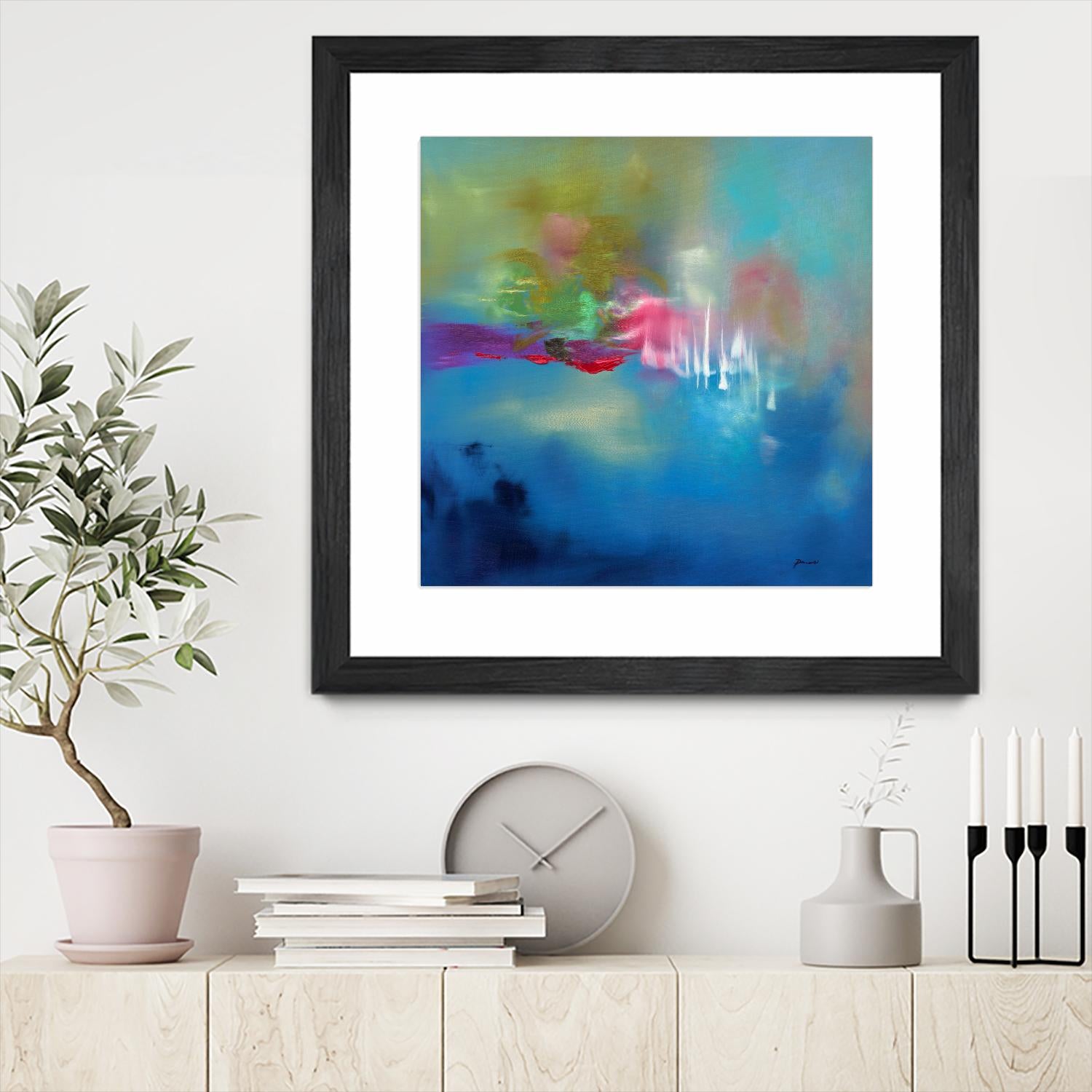 Water Garden by Sarah Parsons on GIANT ART - multicolor abstracts; contemporary