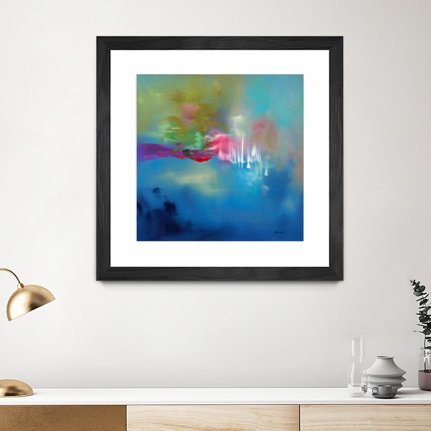 Water Garden by Sarah Parsons on GIANT ART - multicolor abstracts; contemporary