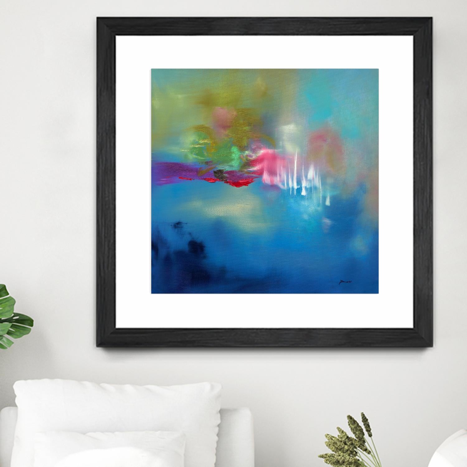 Water Garden by Sarah Parsons on GIANT ART - multicolor abstracts; contemporary