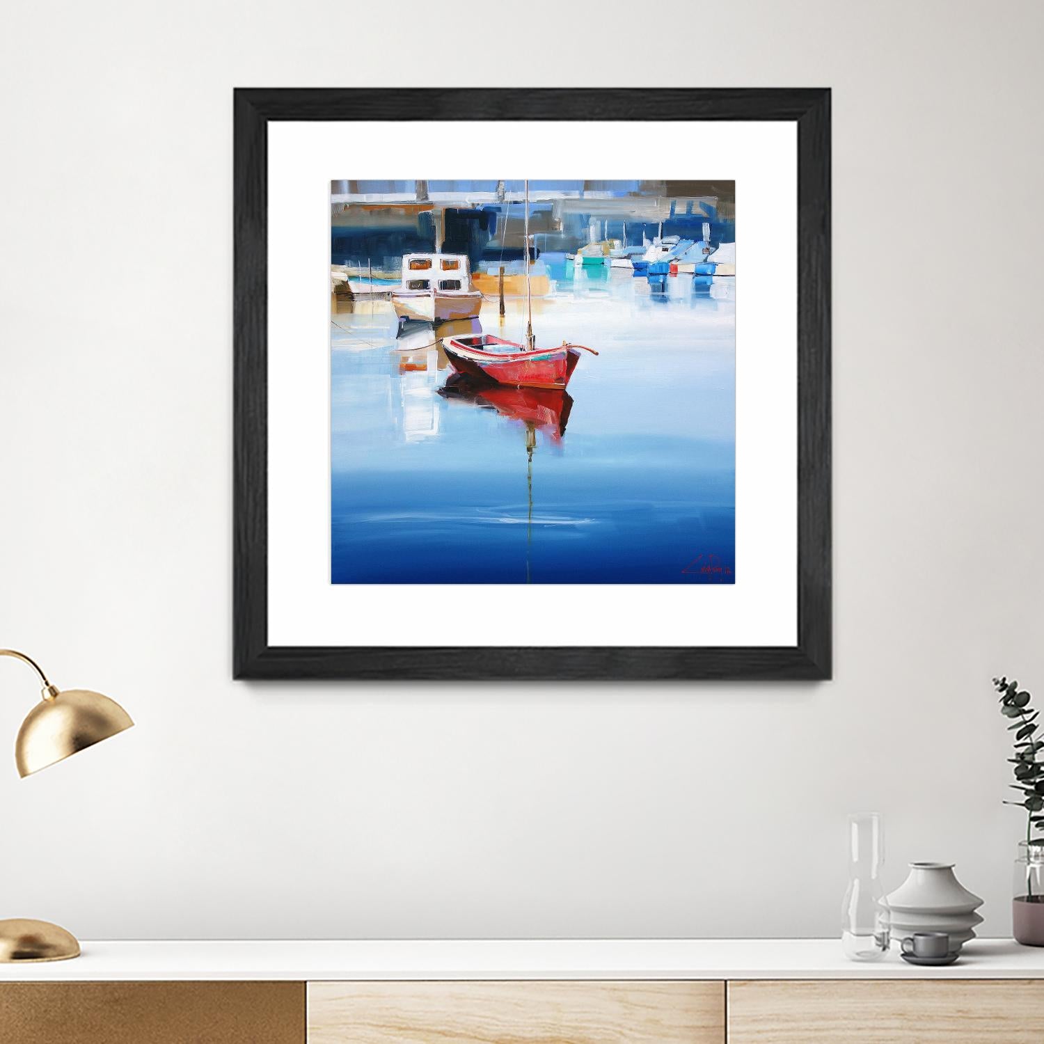 Mordialloc Moorings by Craig Trewin Penny on GIANT ART - multicolor coastal