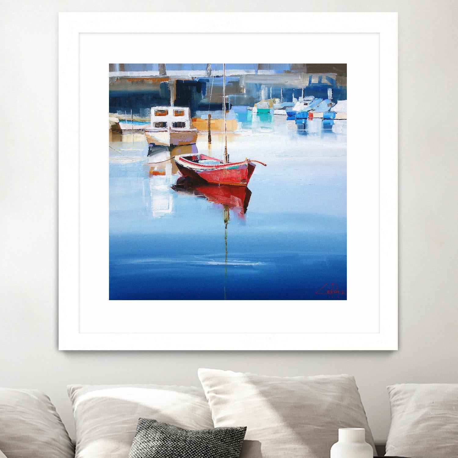 Mordialloc Moorings by Craig Trewin Penny on GIANT ART - multicolor coastal
