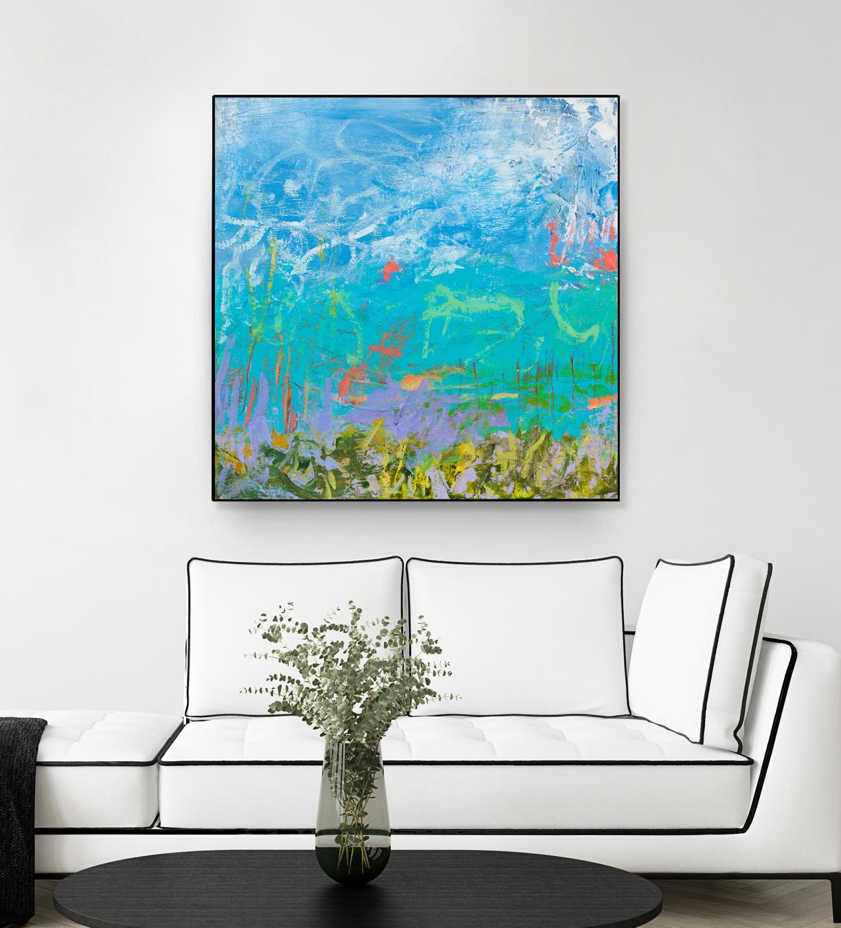 Cerulean Escapes I by Tracy Lynn Pristas on GIANT ART - multicolor abstracts; contemporary