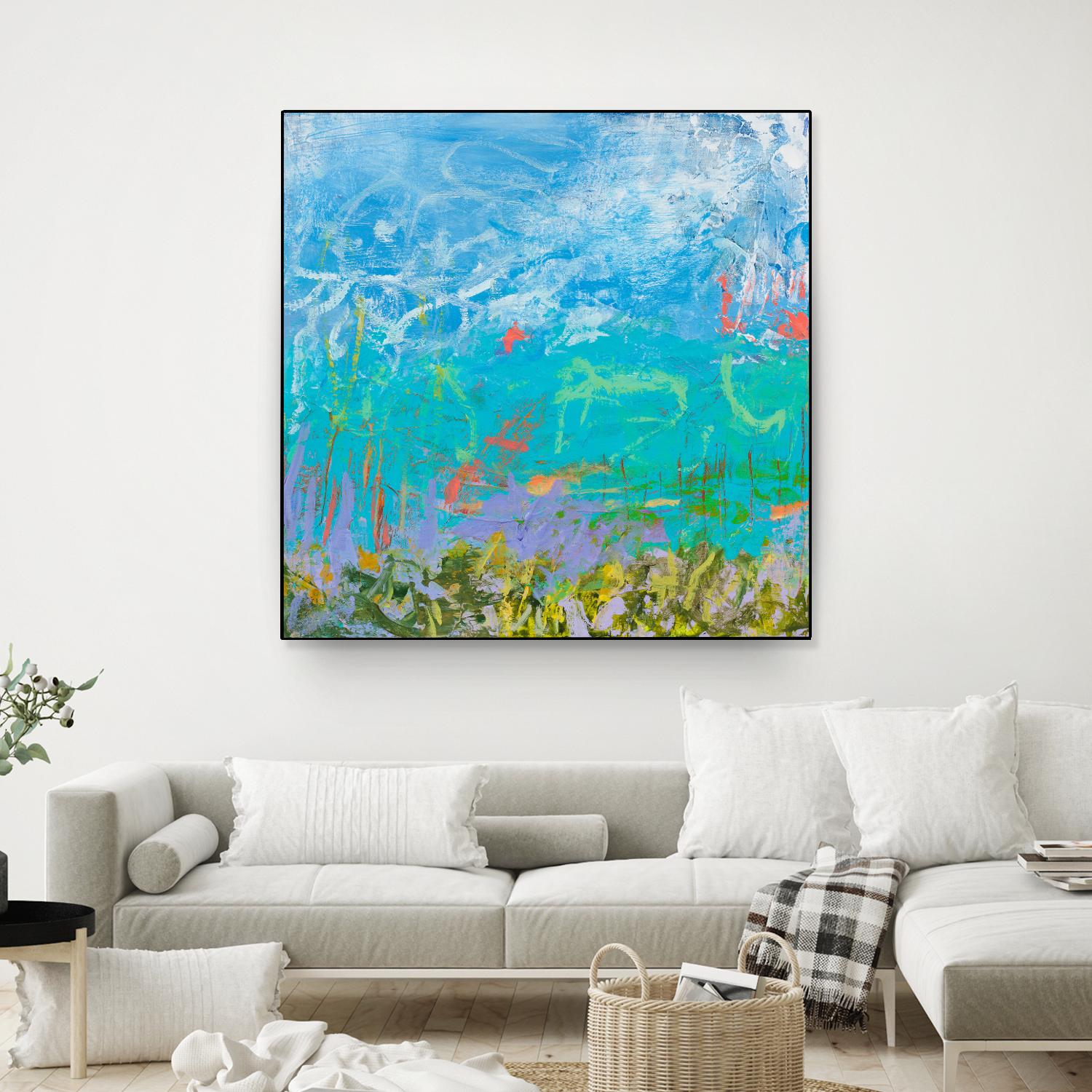 Cerulean Escapes I by Tracy Lynn Pristas on GIANT ART - multicolor abstracts; contemporary