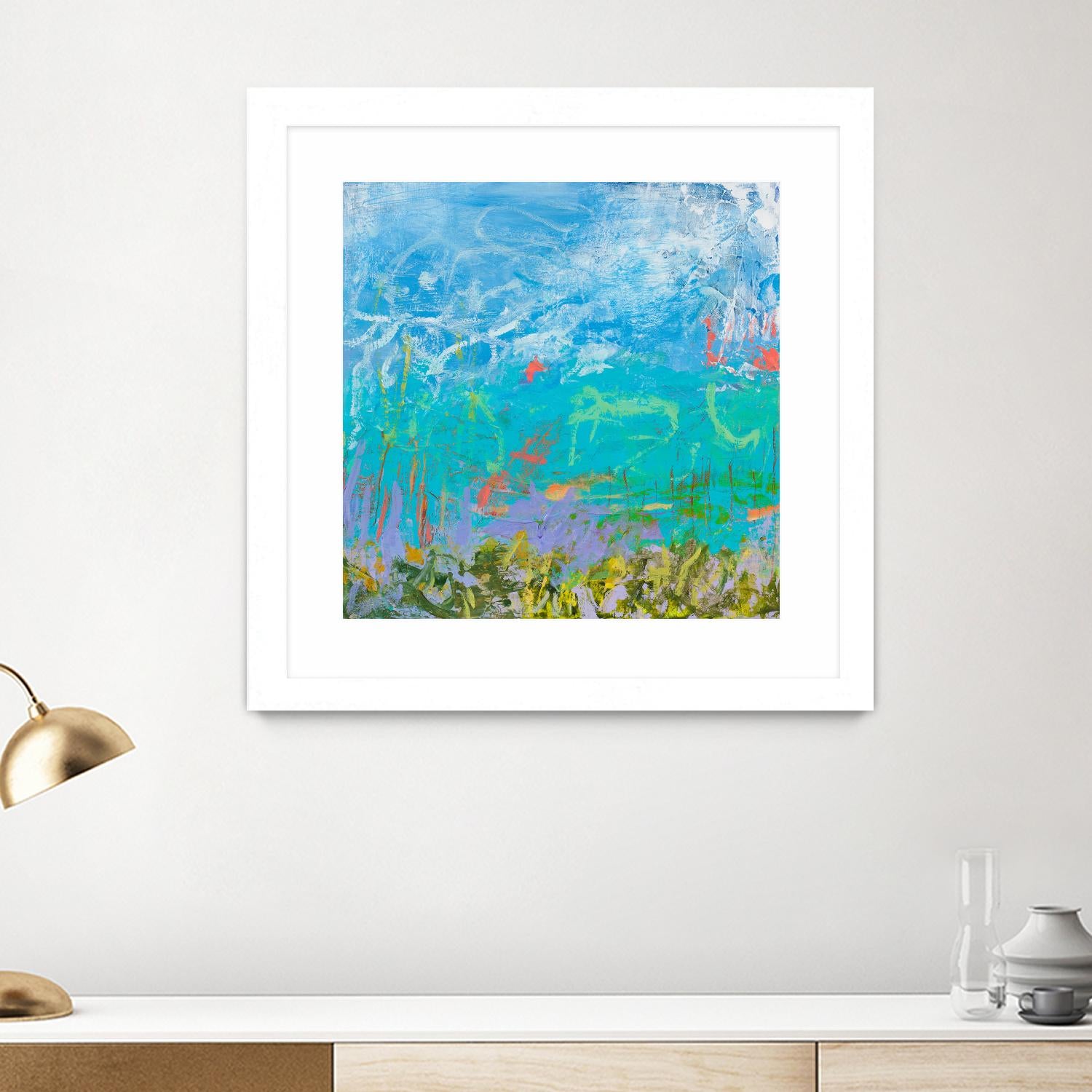 Cerulean Escapes I by Tracy Lynn Pristas on GIANT ART - multicolor abstracts; contemporary