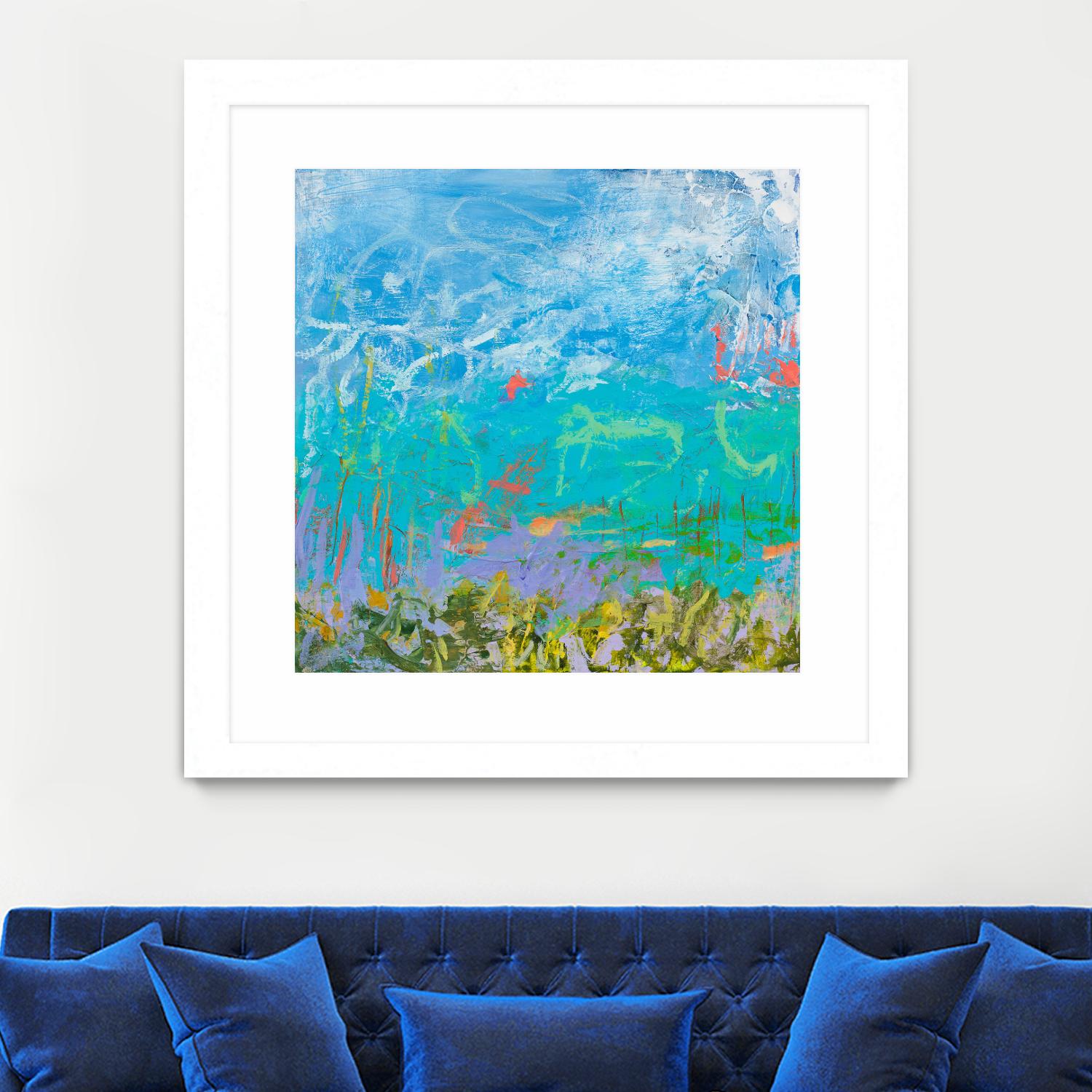 Cerulean Escapes I by Tracy Lynn Pristas on GIANT ART - multicolor abstracts; contemporary