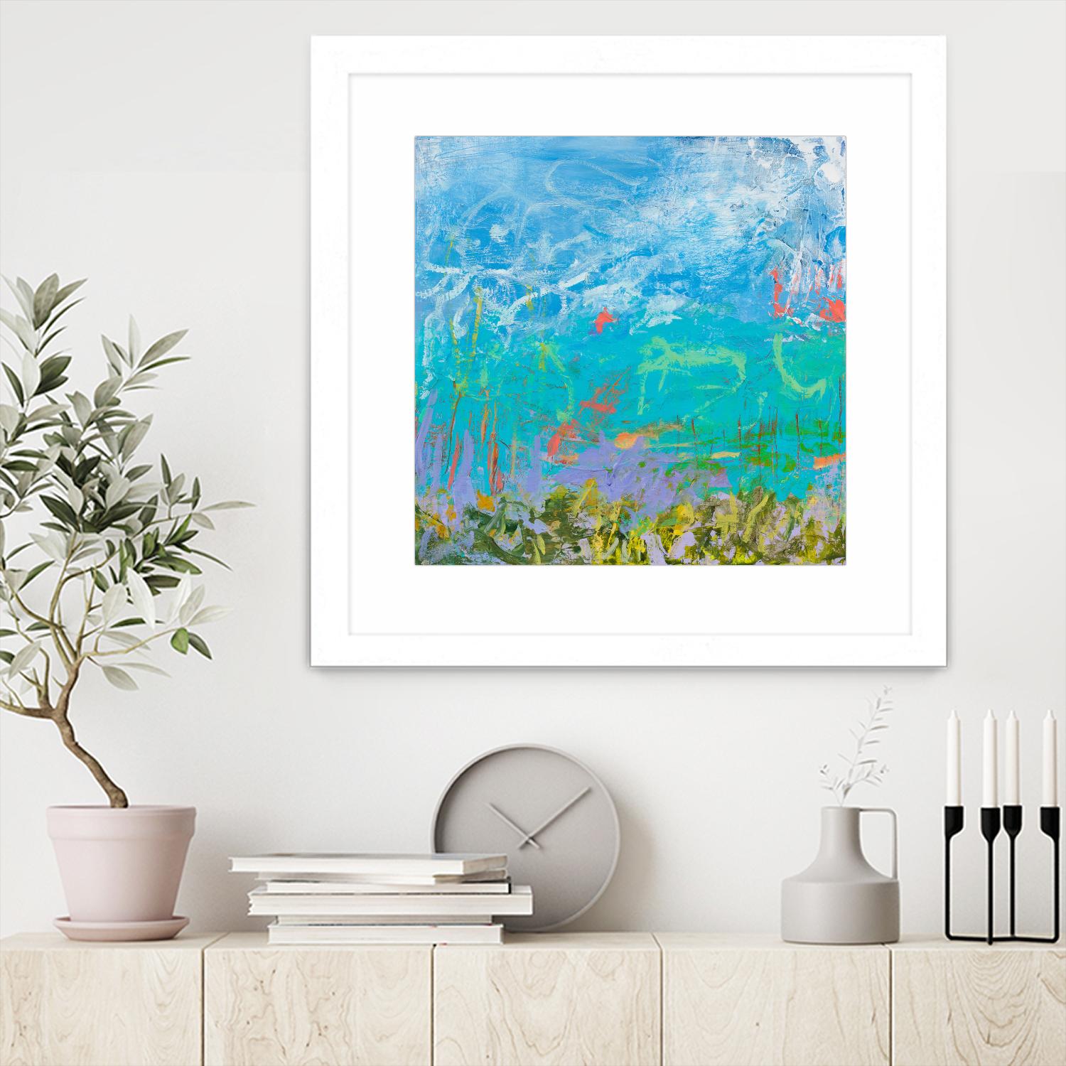 Cerulean Escapes I by Tracy Lynn Pristas on GIANT ART - multicolor abstracts; contemporary