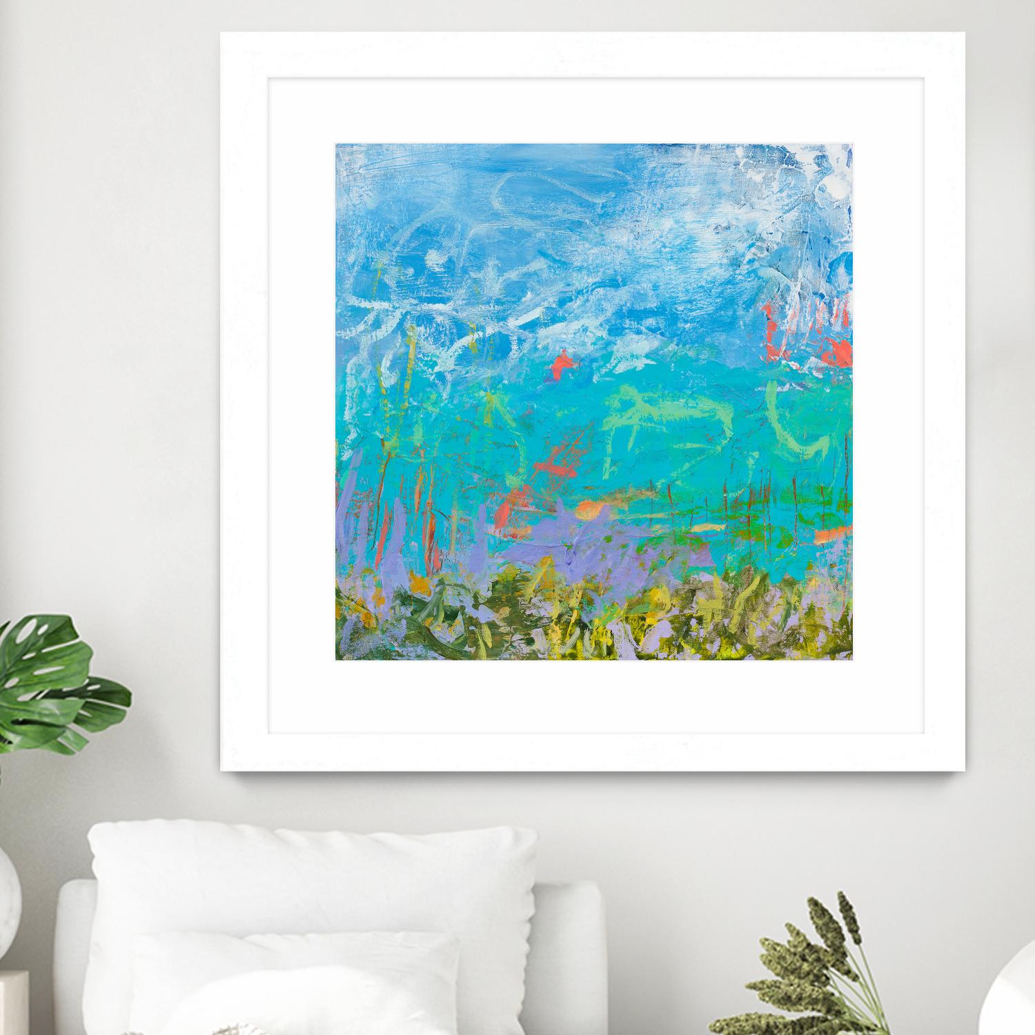 Cerulean Escapes I by Tracy Lynn Pristas on GIANT ART - multicolor abstracts; contemporary