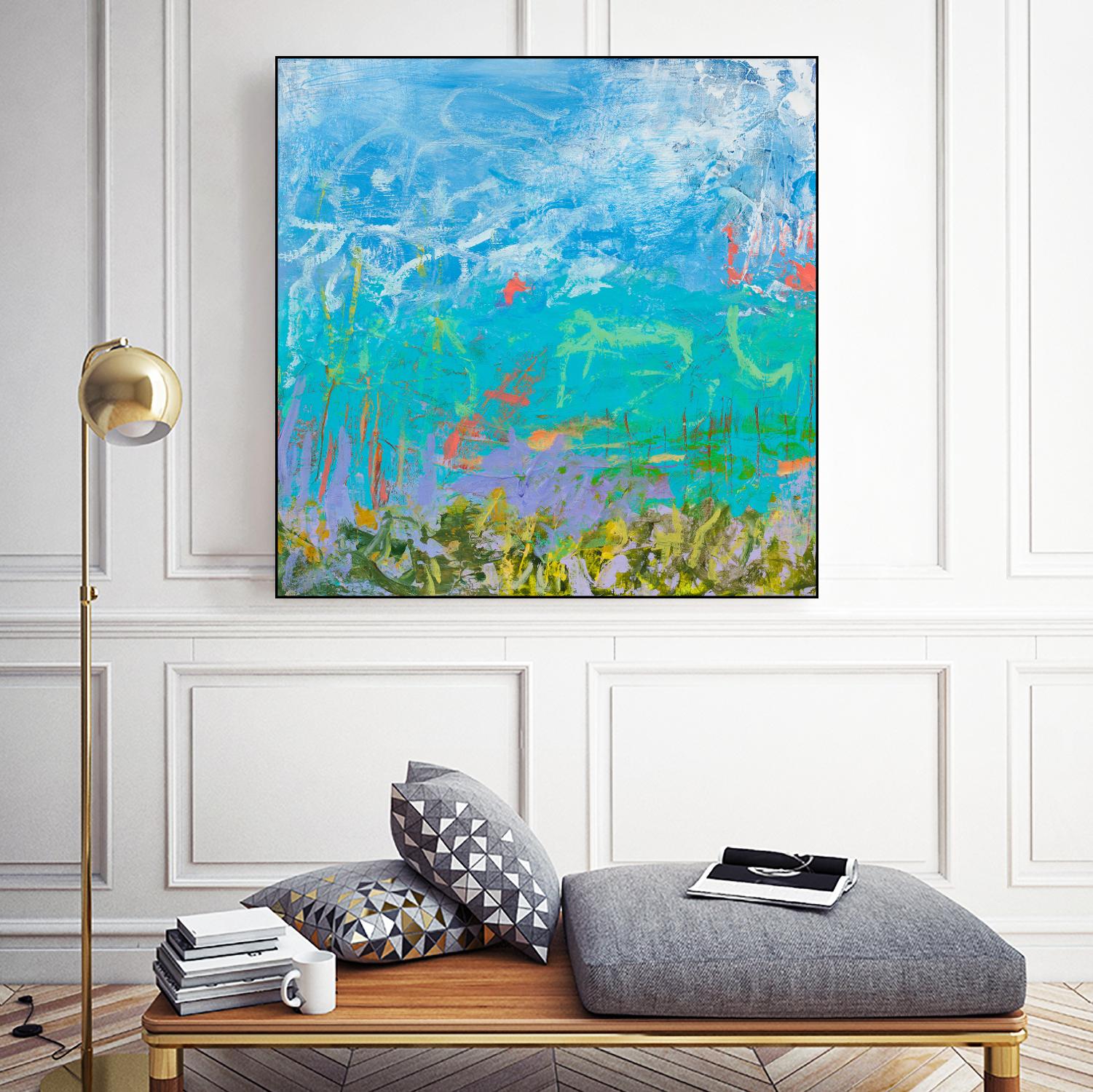 Cerulean Escapes I by Tracy Lynn Pristas on GIANT ART - multicolor abstracts; contemporary