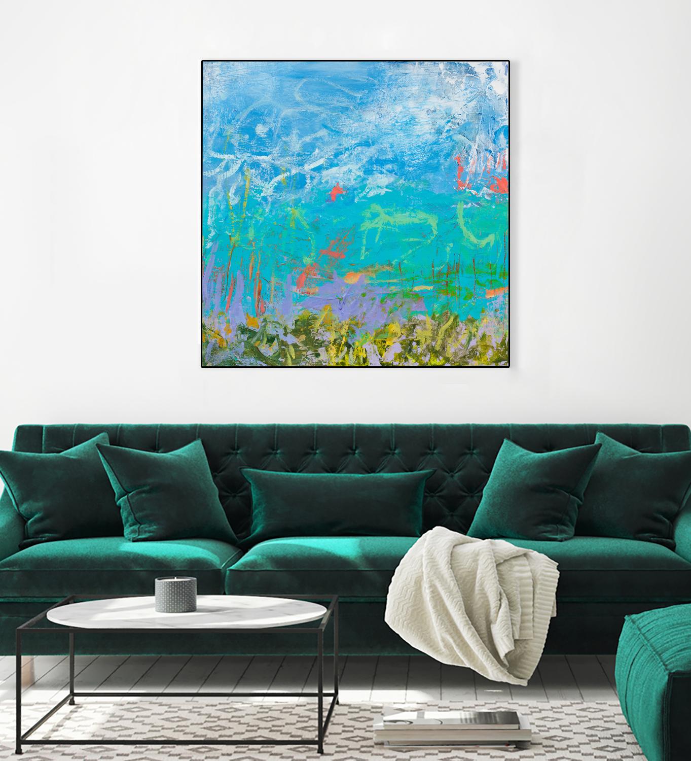 Cerulean Escapes I by Tracy Lynn Pristas on GIANT ART - multicolor abstracts; contemporary