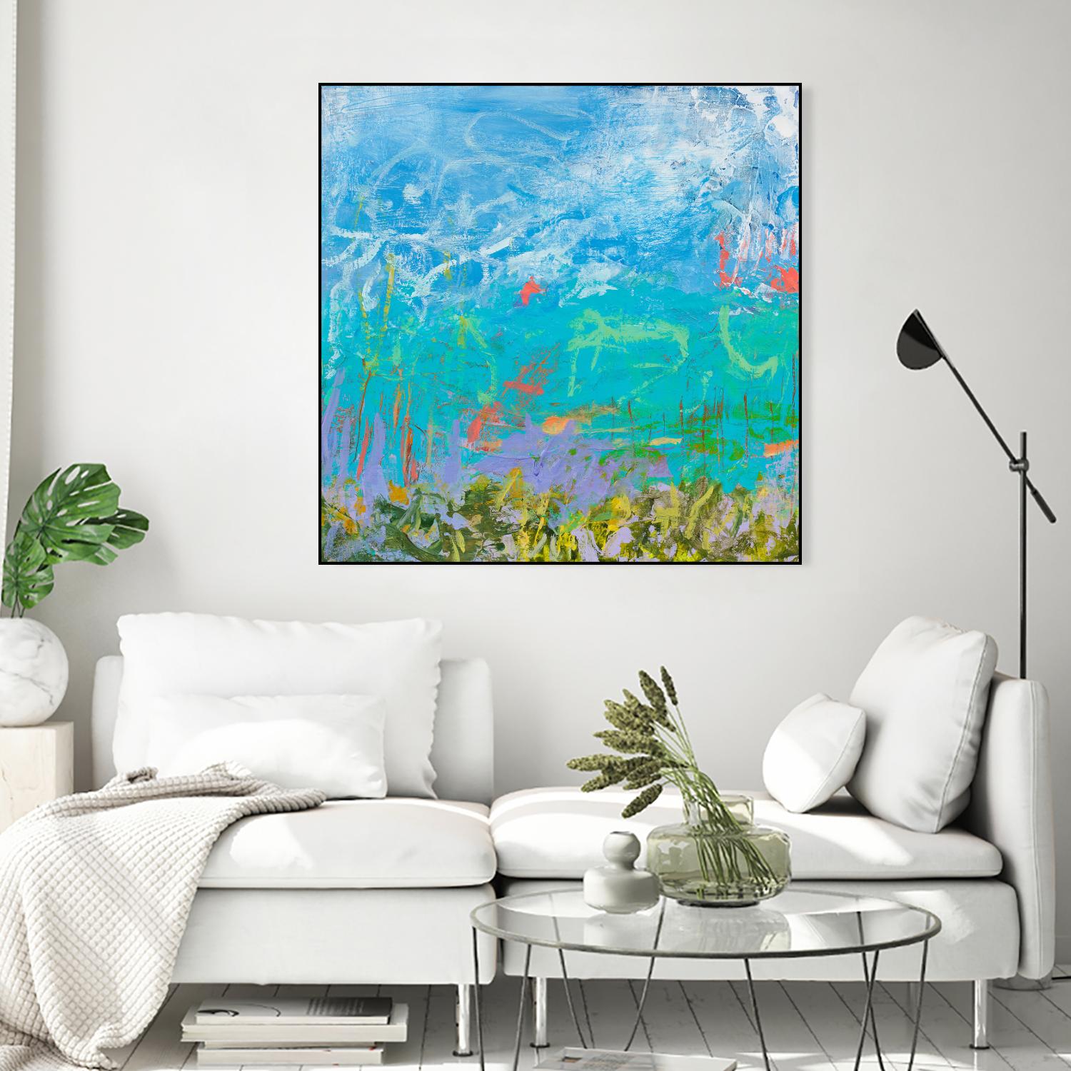 Cerulean Escapes I by Tracy Lynn Pristas on GIANT ART - multicolor abstracts; contemporary