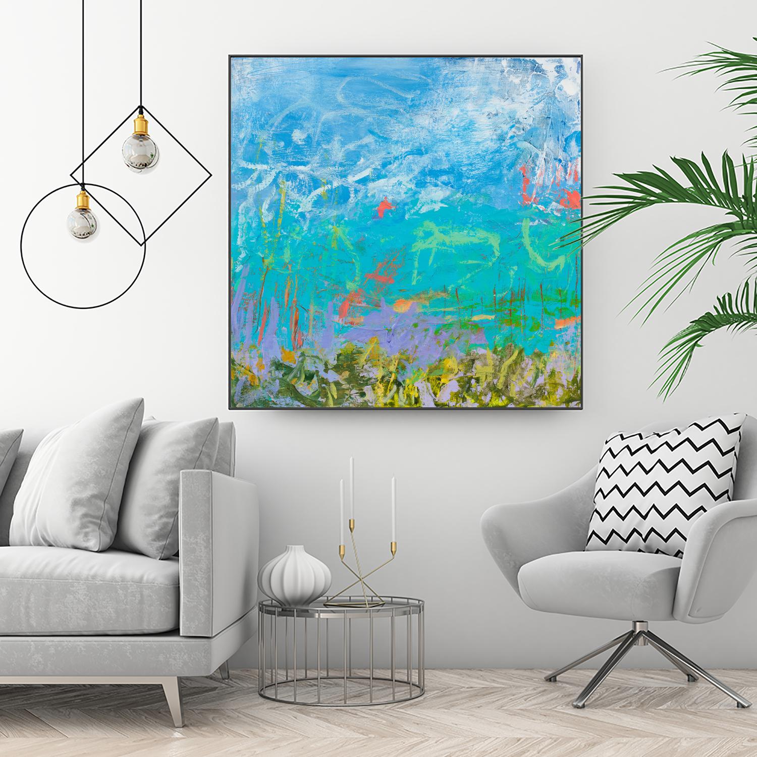 Cerulean Escapes I by Tracy Lynn Pristas on GIANT ART - multicolor abstracts; contemporary