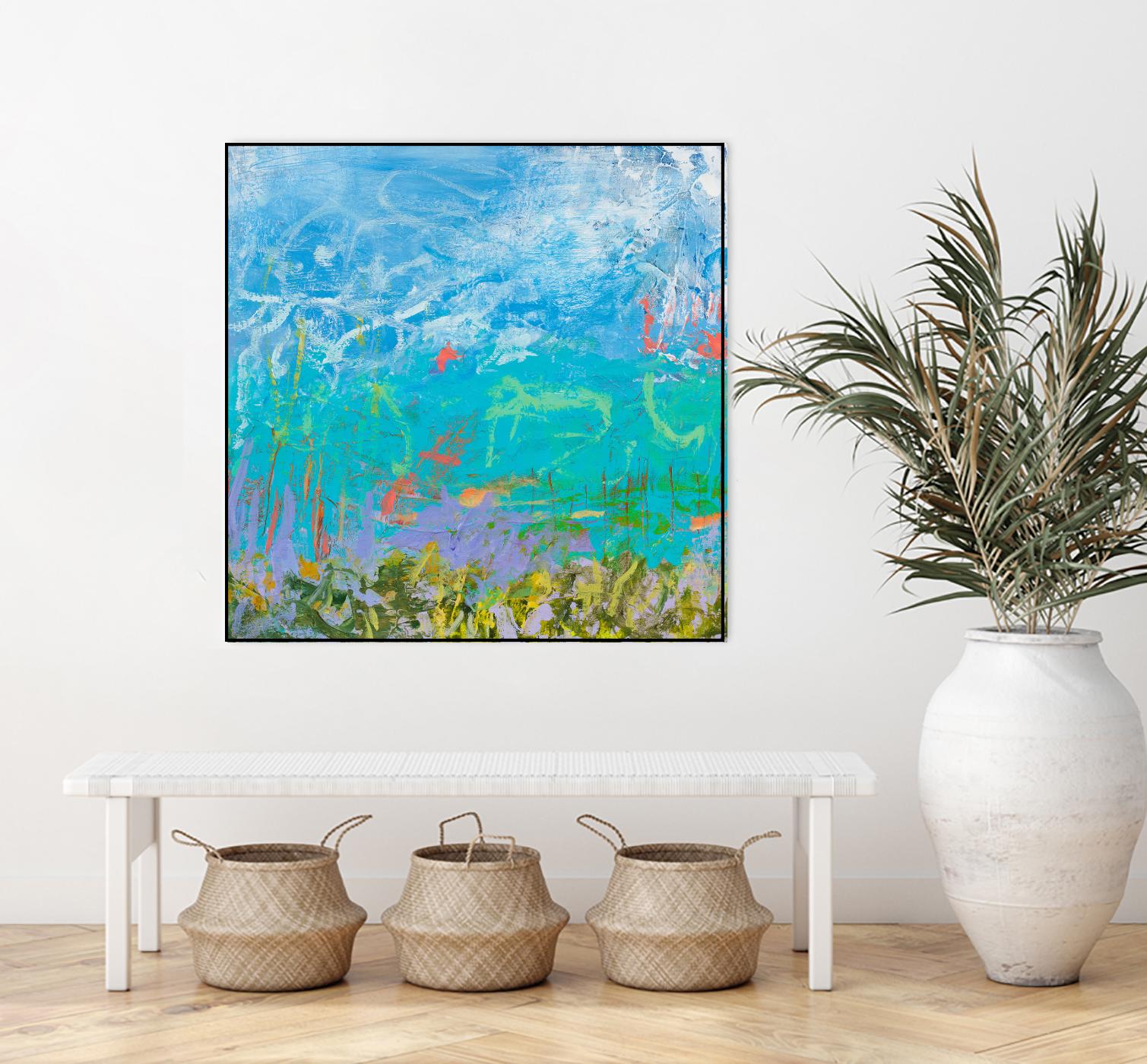 Cerulean Escapes I by Tracy Lynn Pristas on GIANT ART - multicolor abstracts; contemporary