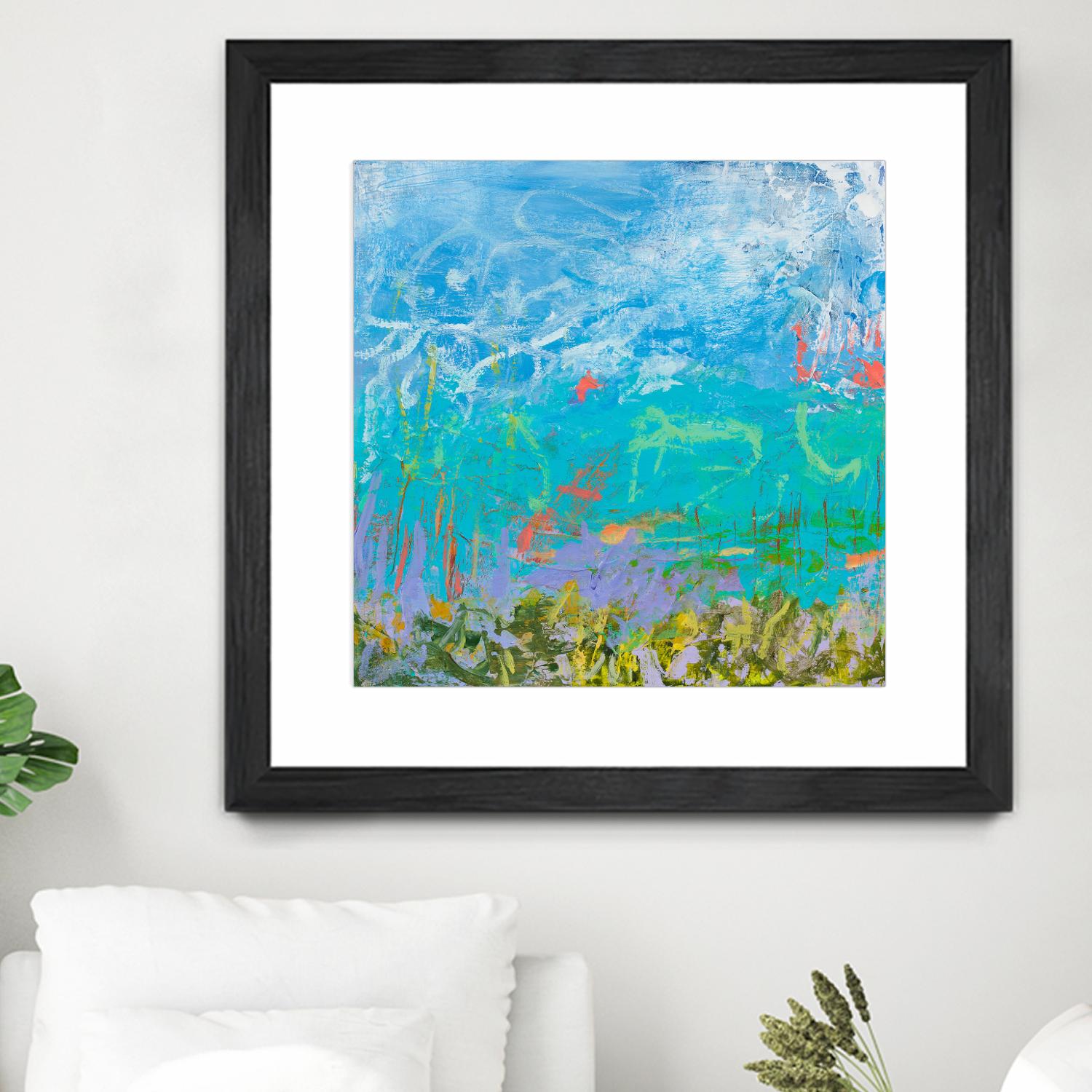 Cerulean Escapes I by Tracy Lynn Pristas on GIANT ART - multicolor abstracts; contemporary
