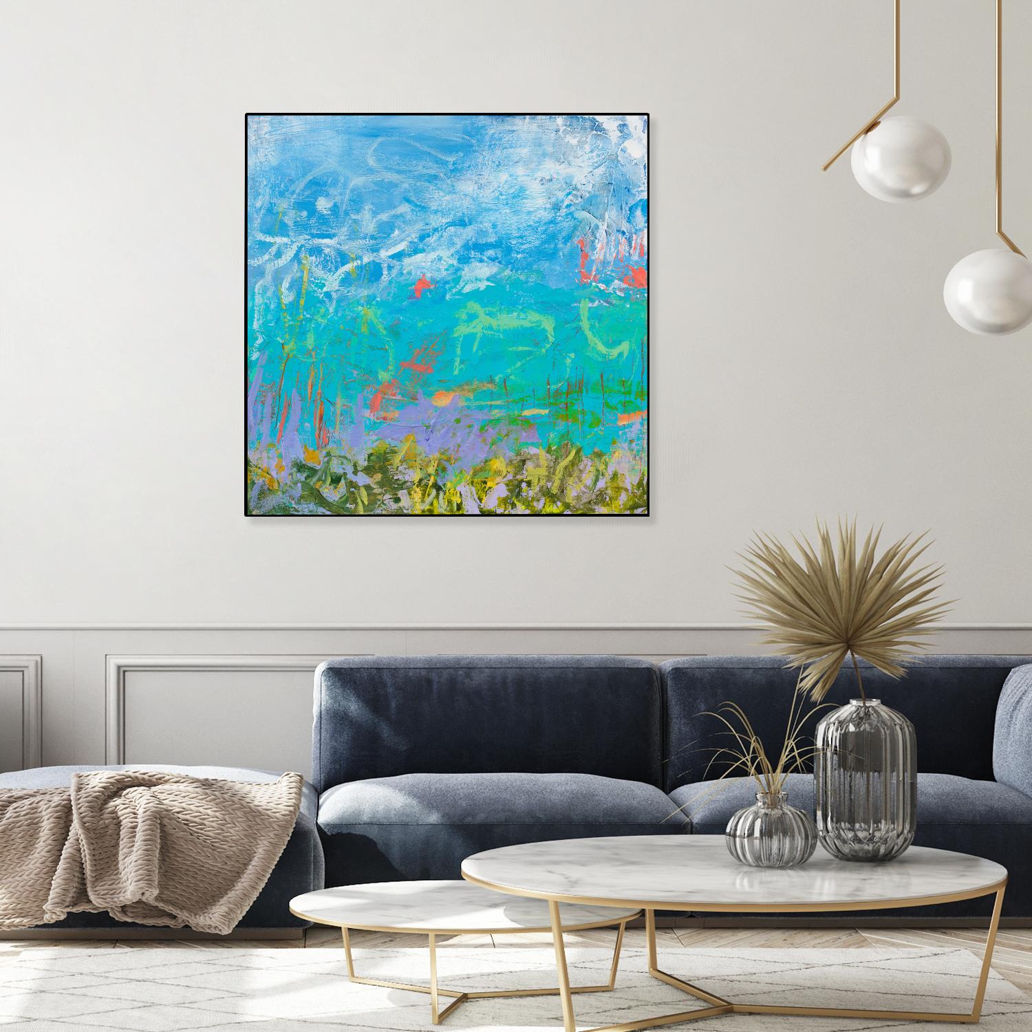 Cerulean Escapes I by Tracy Lynn Pristas on GIANT ART - multicolor abstracts; contemporary
