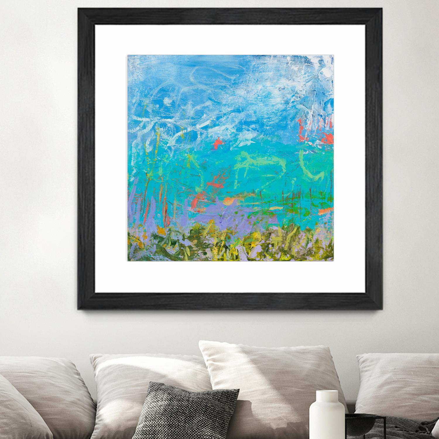 Cerulean Escapes I by Tracy Lynn Pristas on GIANT ART - multicolor abstracts; contemporary