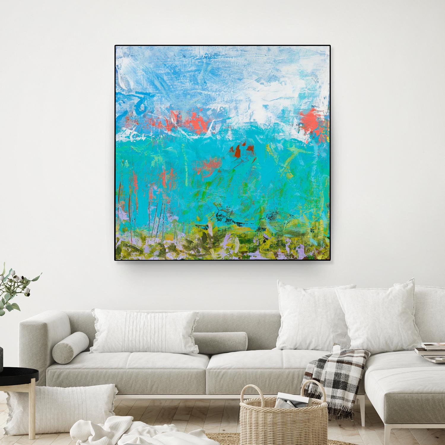 Cerulean Escapes II by Tracy Lynn Pristas on GIANT ART - multicolor abstracts; contemporary