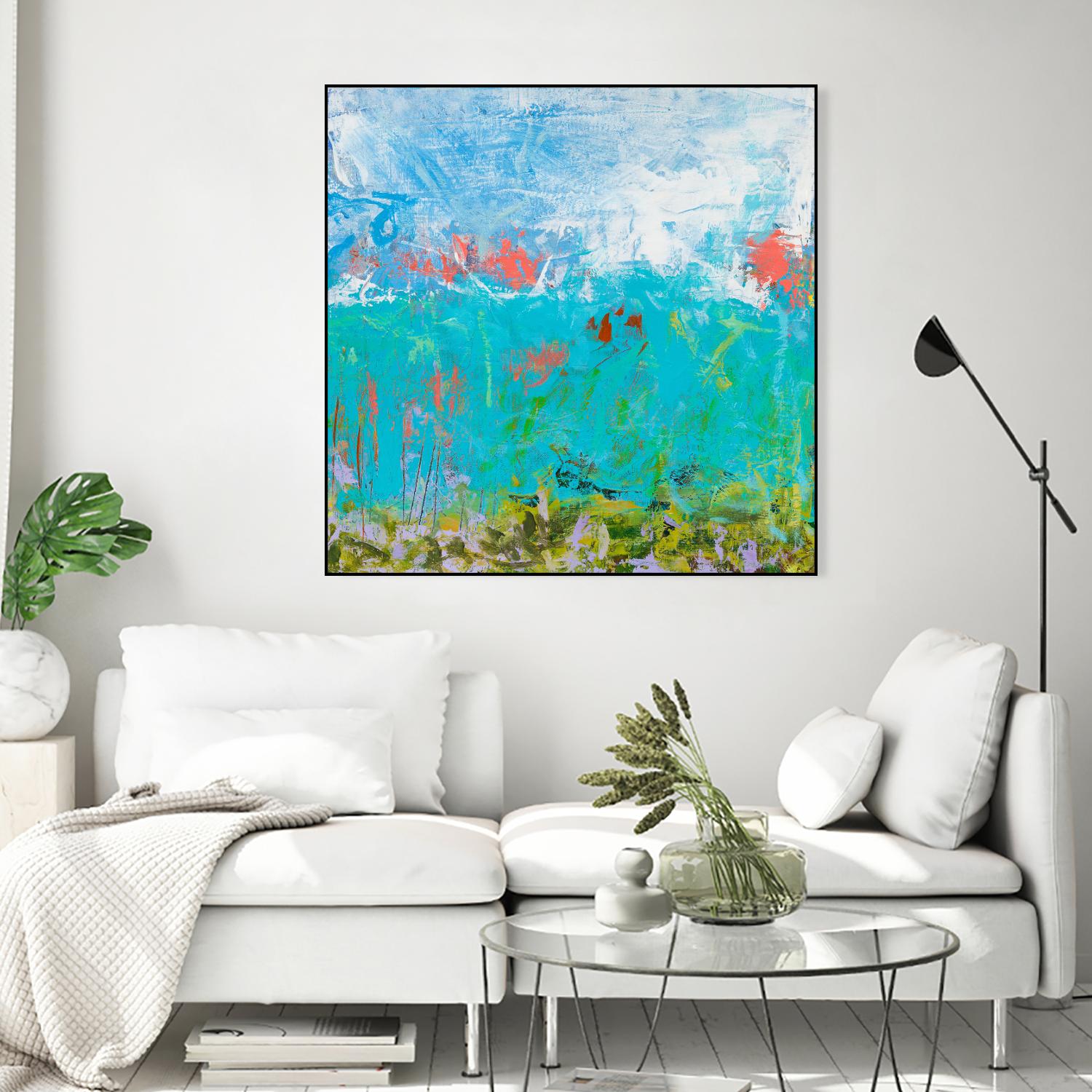 Cerulean Escapes II by Tracy Lynn Pristas on GIANT ART - multicolor abstracts; contemporary