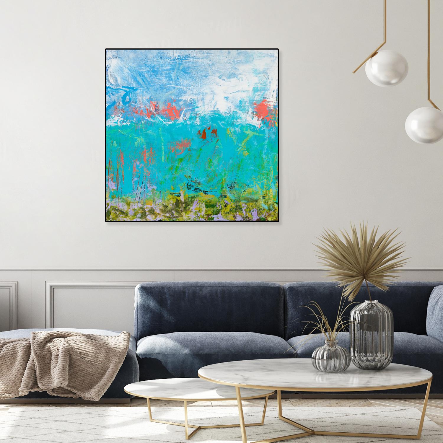 Cerulean Escapes II by Tracy Lynn Pristas on GIANT ART - multicolor abstracts; contemporary