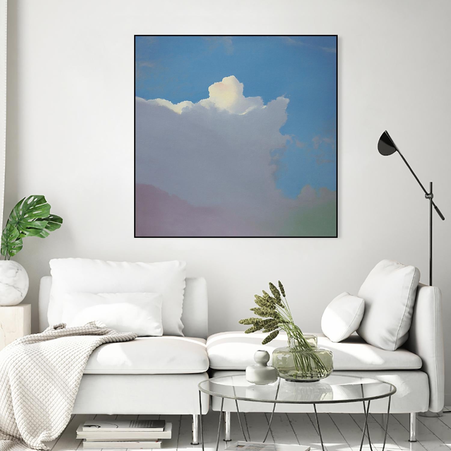 Sundae by Cap Pannell on GIANT ART - blue, yellow contemporary, landscapes, clouds