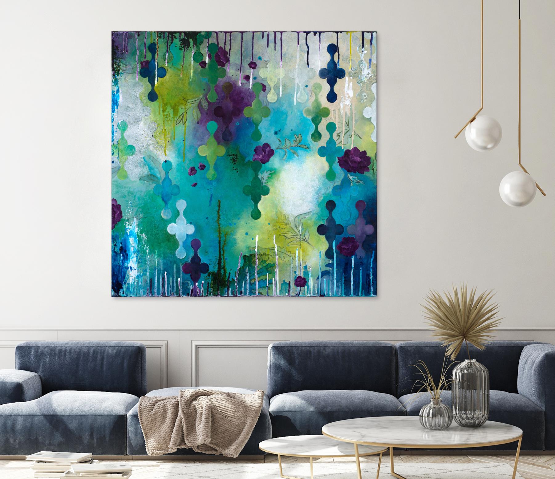 Seafoam Storm One by Heather Noel Robinson on GIANT ART - multicolor abstracts; contemporary