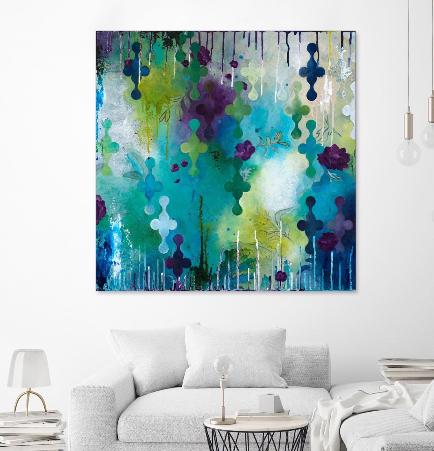 Seafoam Storm One by Heather Noel Robinson on GIANT ART - multicolor abstracts; contemporary