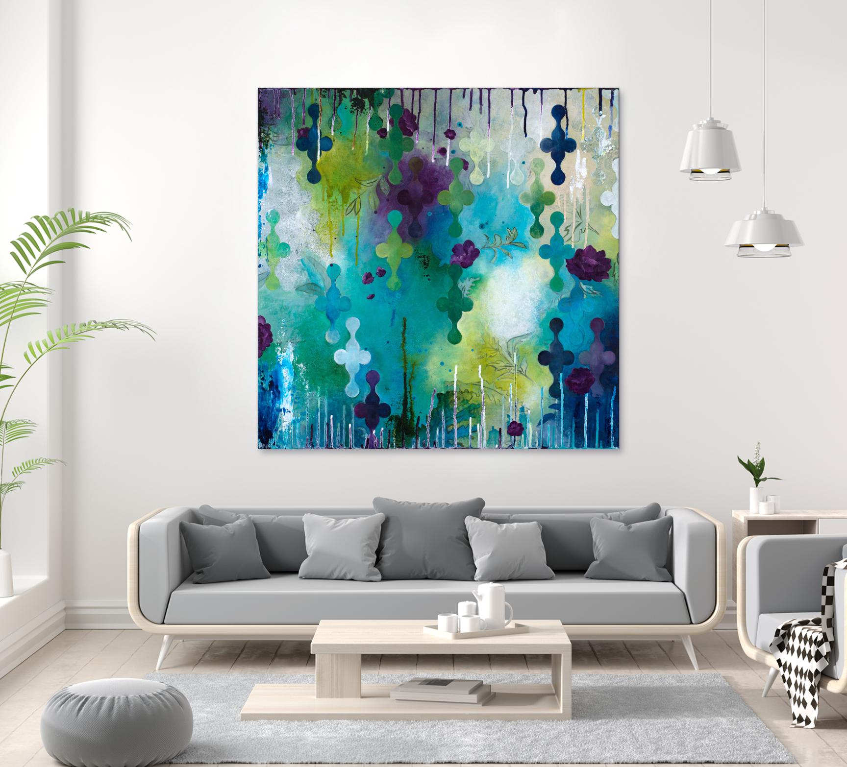Seafoam Storm One by Heather Noel Robinson on GIANT ART - multicolor abstracts; contemporary