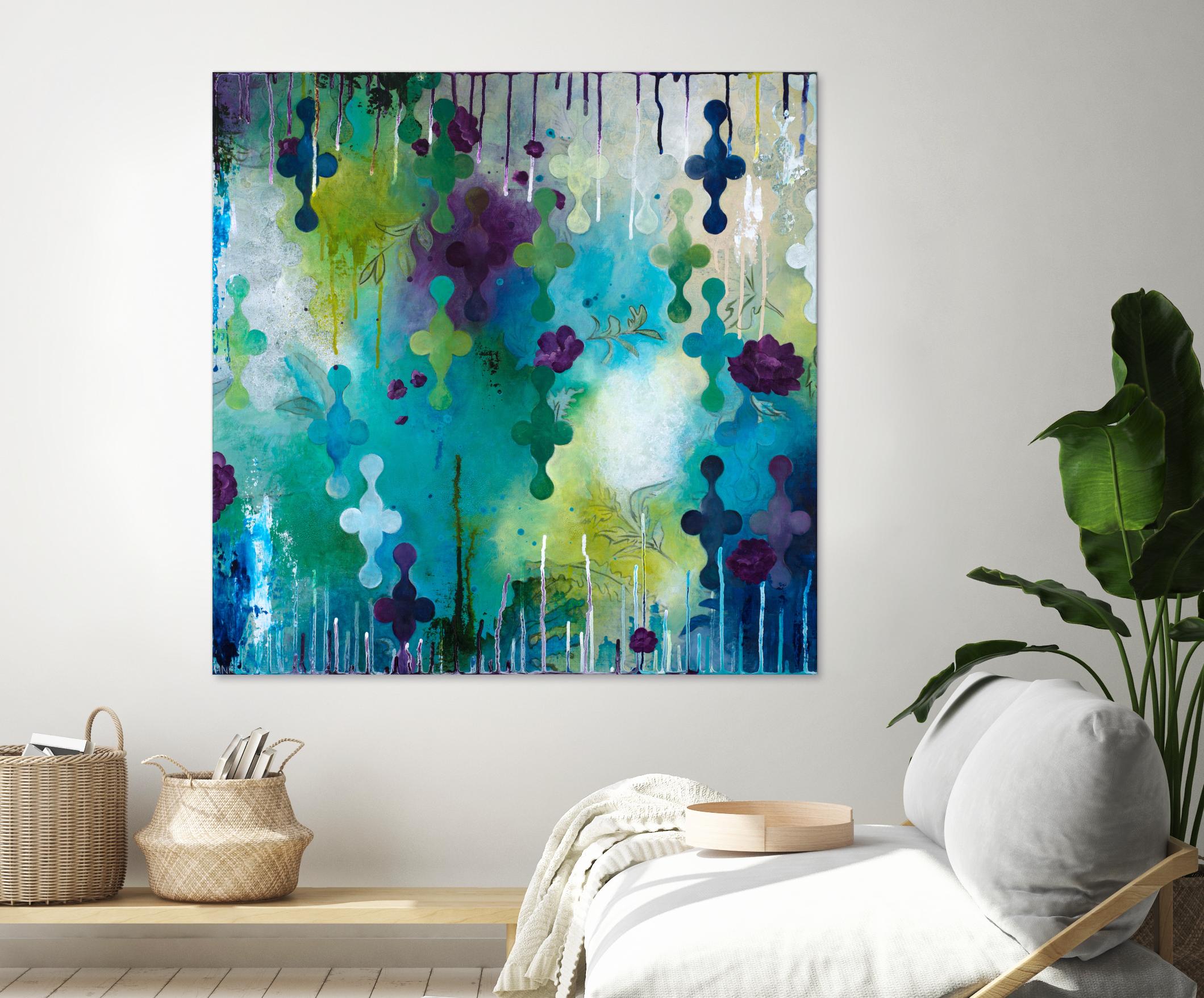Seafoam Storm One by Heather Noel Robinson on GIANT ART - multicolor abstracts; contemporary