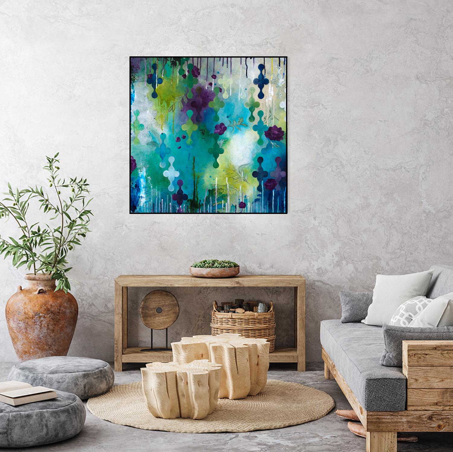 Seafoam Storm One by Heather Noel Robinson on GIANT ART - multicolor abstracts; contemporary