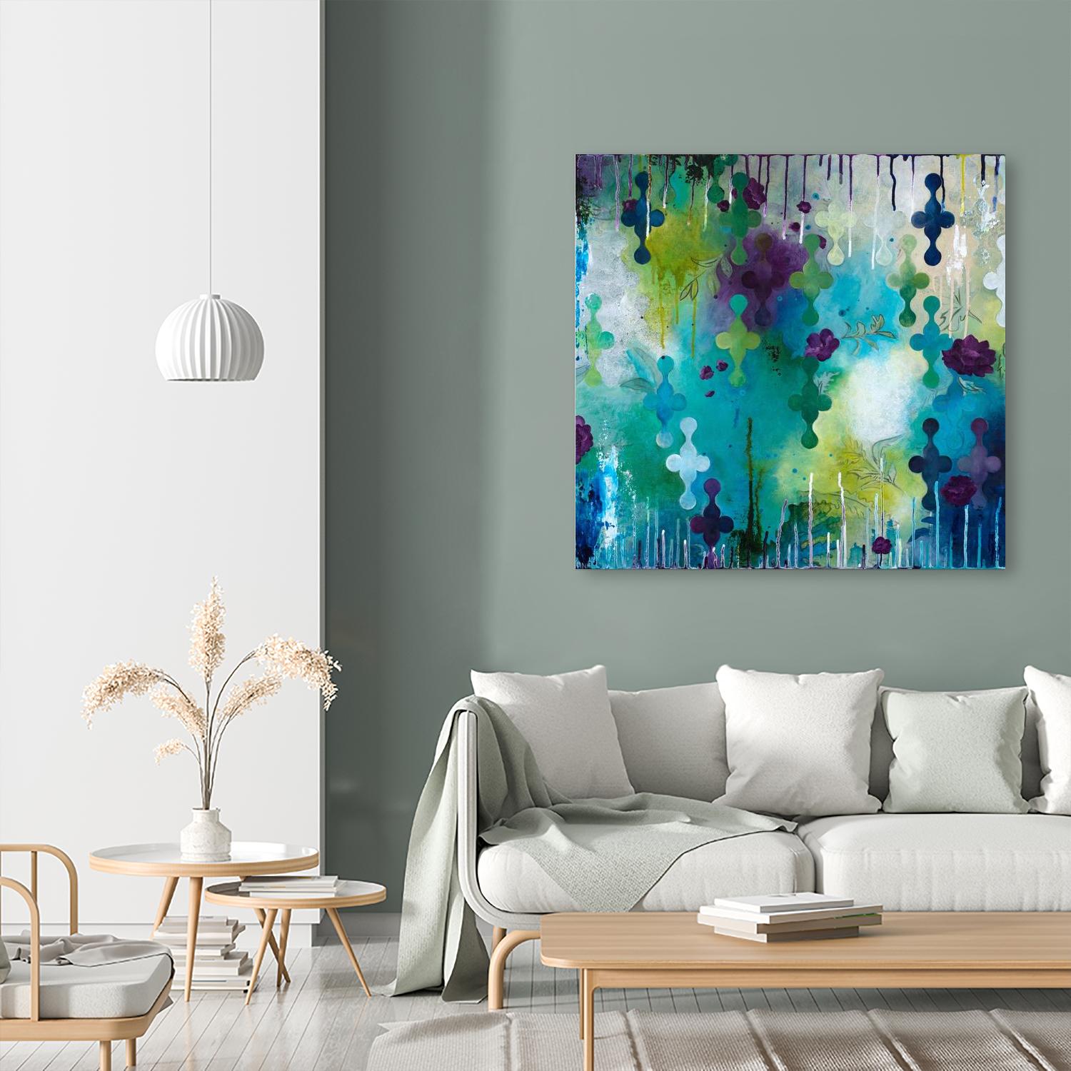 Seafoam Storm One by Heather Noel Robinson on GIANT ART - multicolor abstracts; contemporary