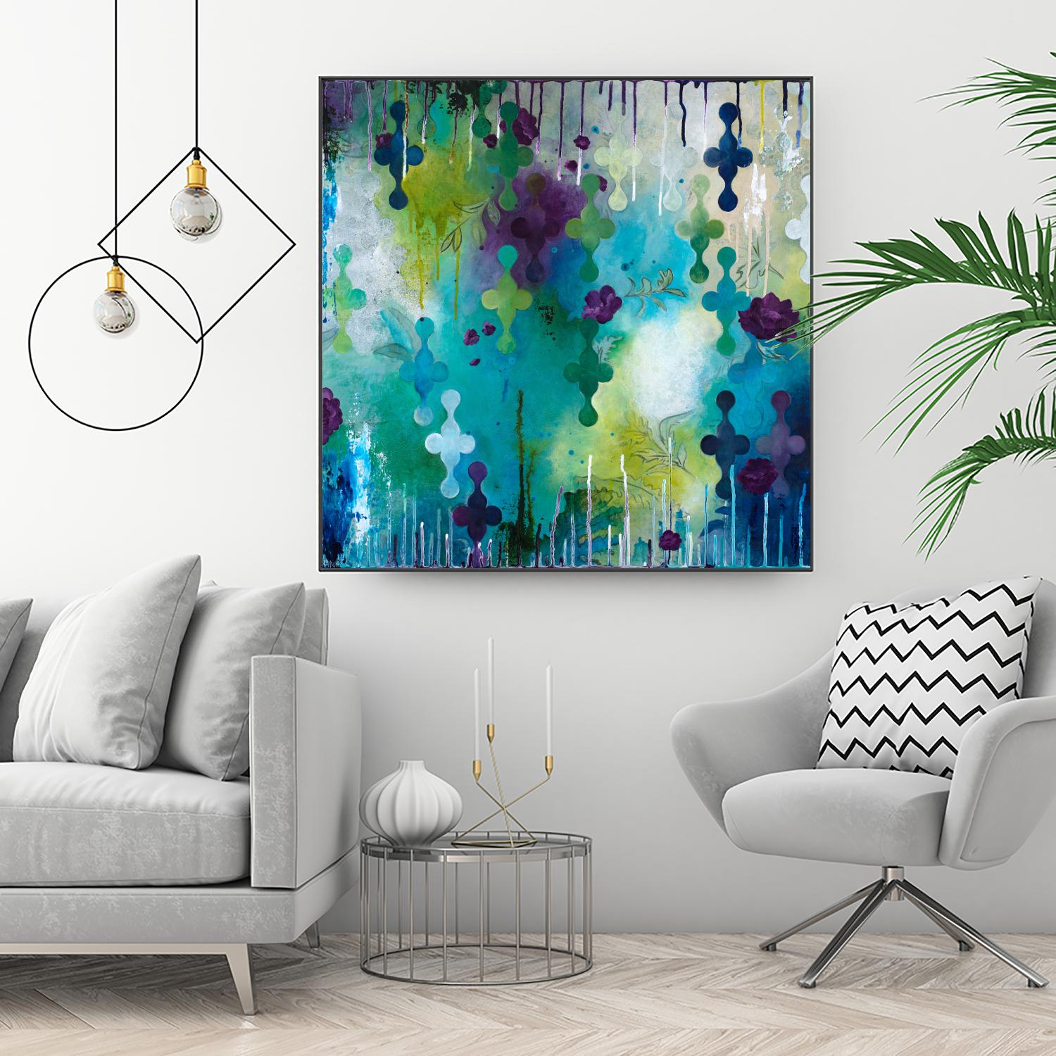 Seafoam Storm One by Heather Noel Robinson on GIANT ART - multicolor abstracts; contemporary