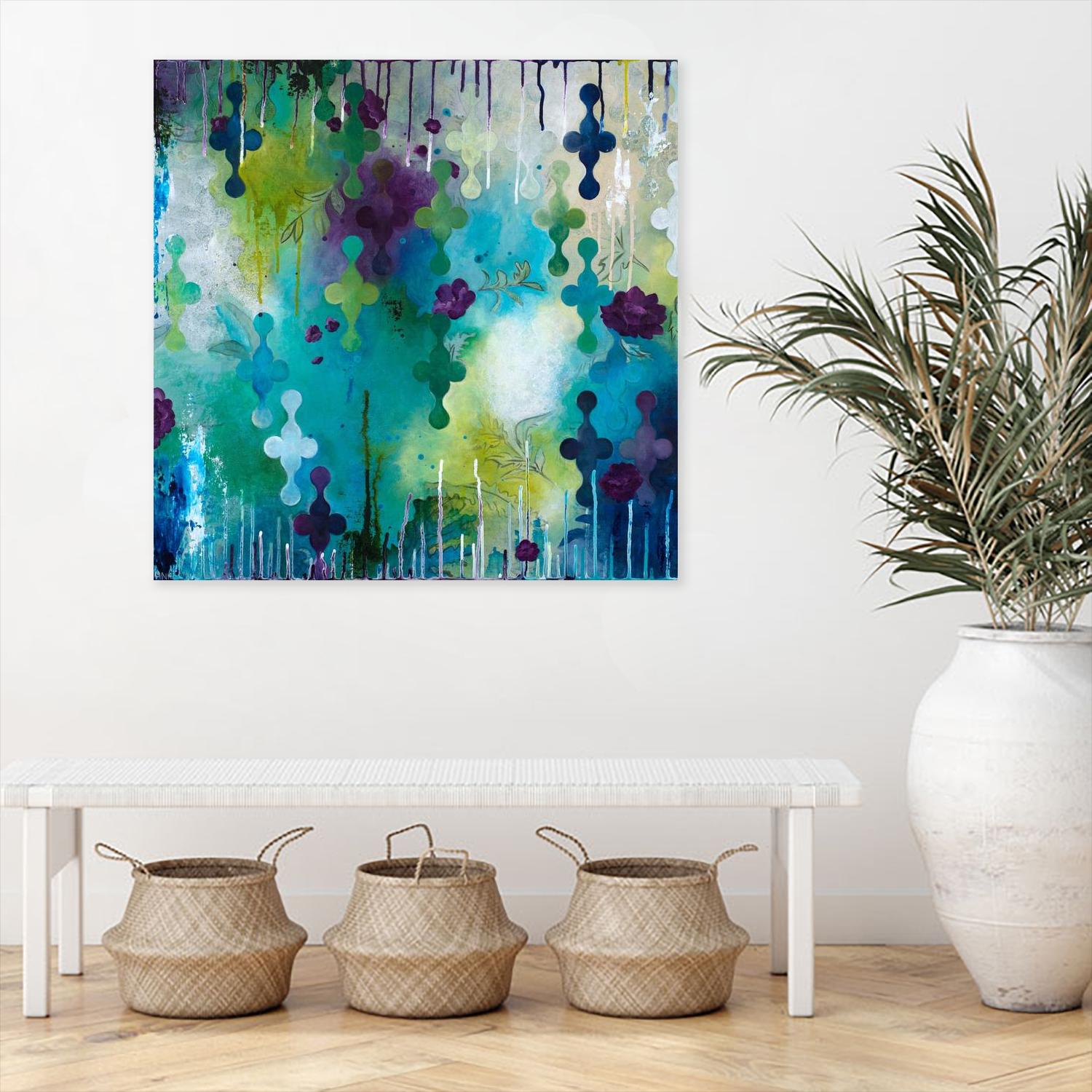 Seafoam Storm One by Heather Noel Robinson on GIANT ART - multicolor abstracts; contemporary